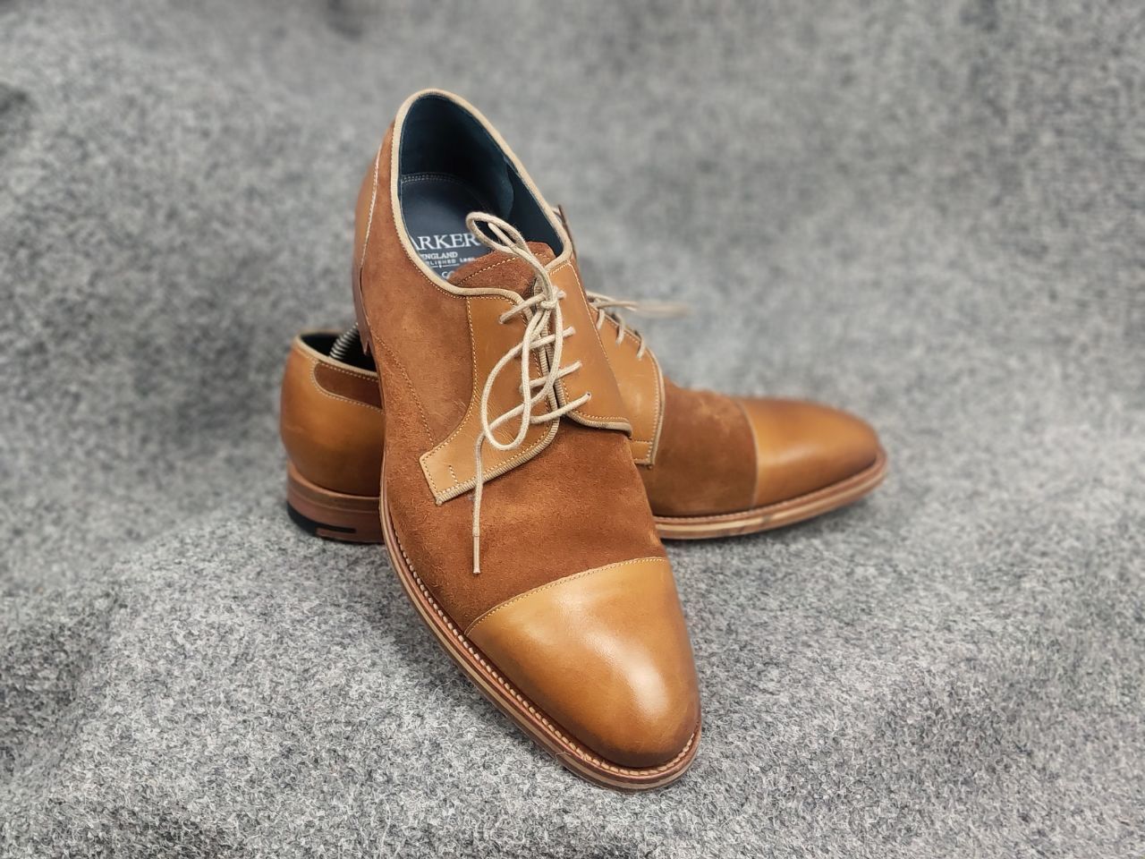 Barker Barker Design Butler Derby brown leather suede Classic Shoes Size US 11 / EU 44 - 18 Thumbnail