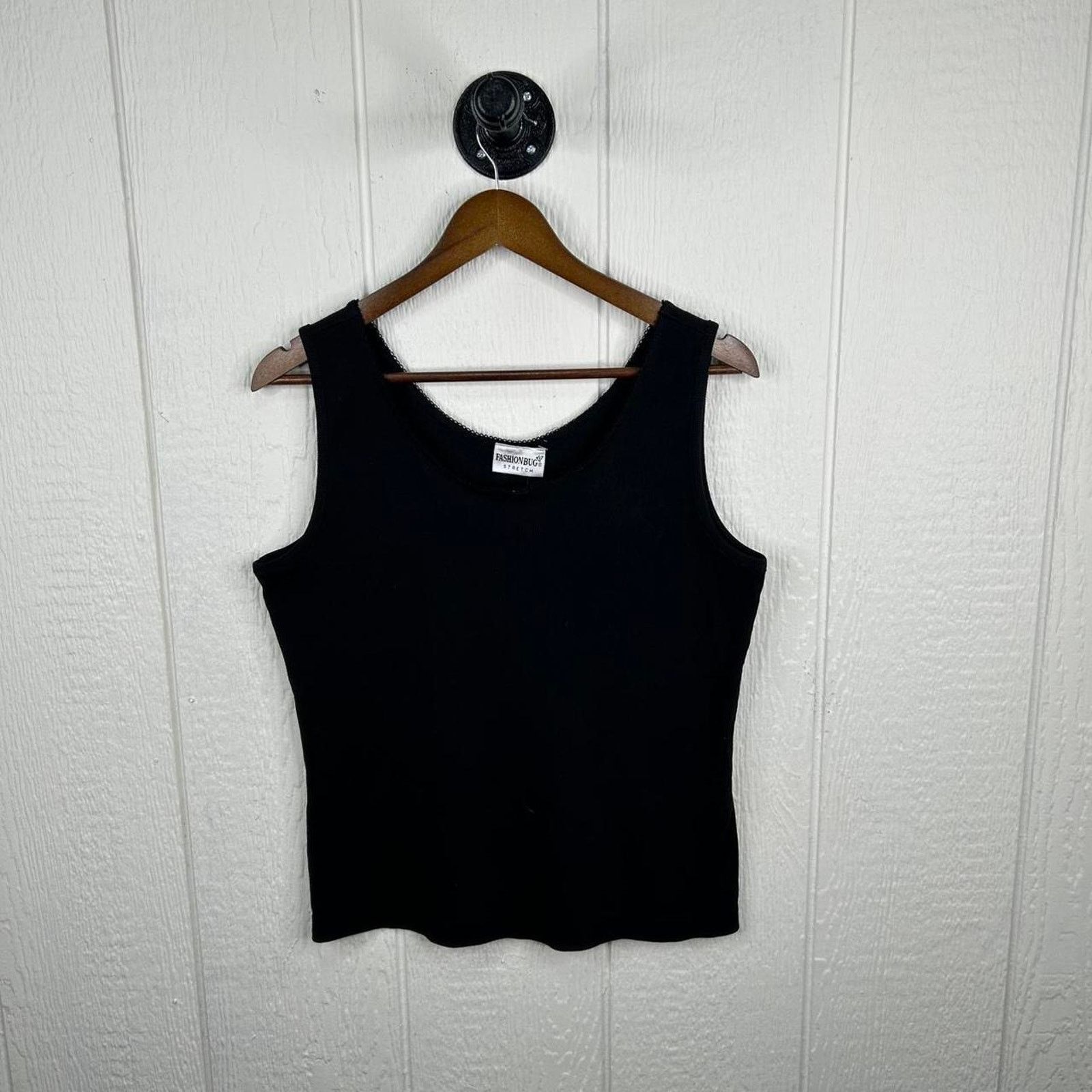 Other Vintage Y2K Fashion Bug Black Tank Top Closet Basic Large Size L / US 10 / IT 46 - 3 Thumbnail