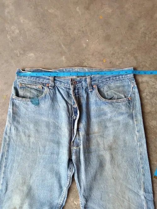 Levi's × Vintage 80s Vintage Levis 501 Made In USA Distressed Jeans 34x30 Size US 34 / EU 50 - 7 Thumbnail