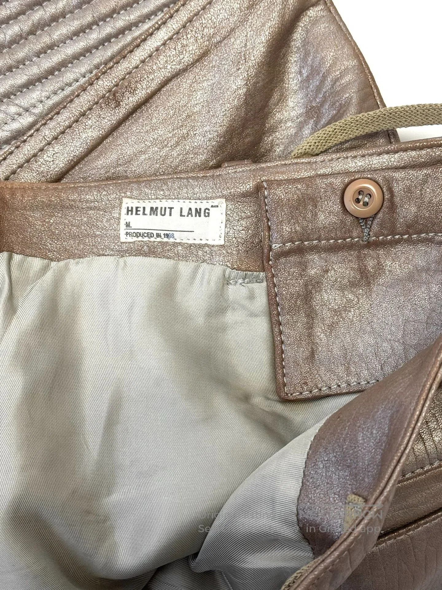 Helmut Lang Helmut Lang 1999 Astro Leather Pants. Size US 26 / EU 42 - 8 Thumbnail