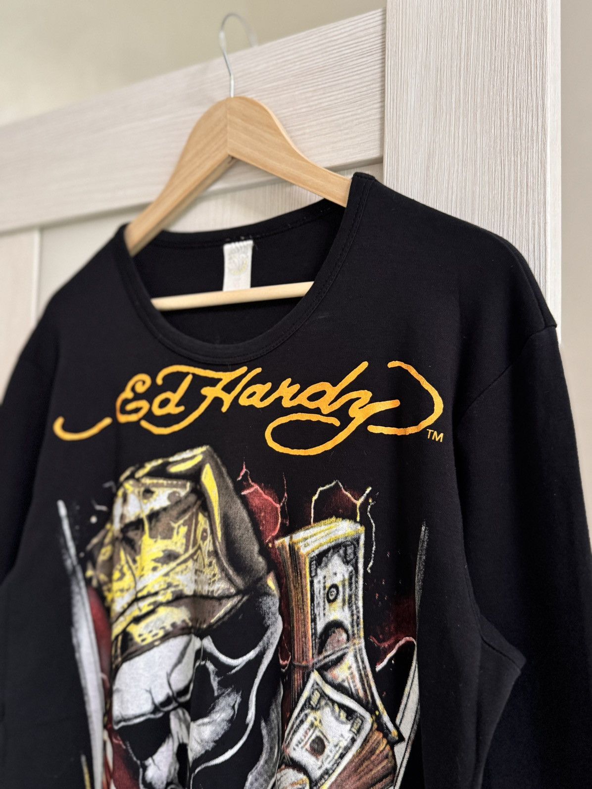 Christian Audigier Rare 🔥 Ed Hardy Christian Audigier Skull Long Sleeve Pants Size US M / EU 48-50 / 2 - 8 Thumbnail