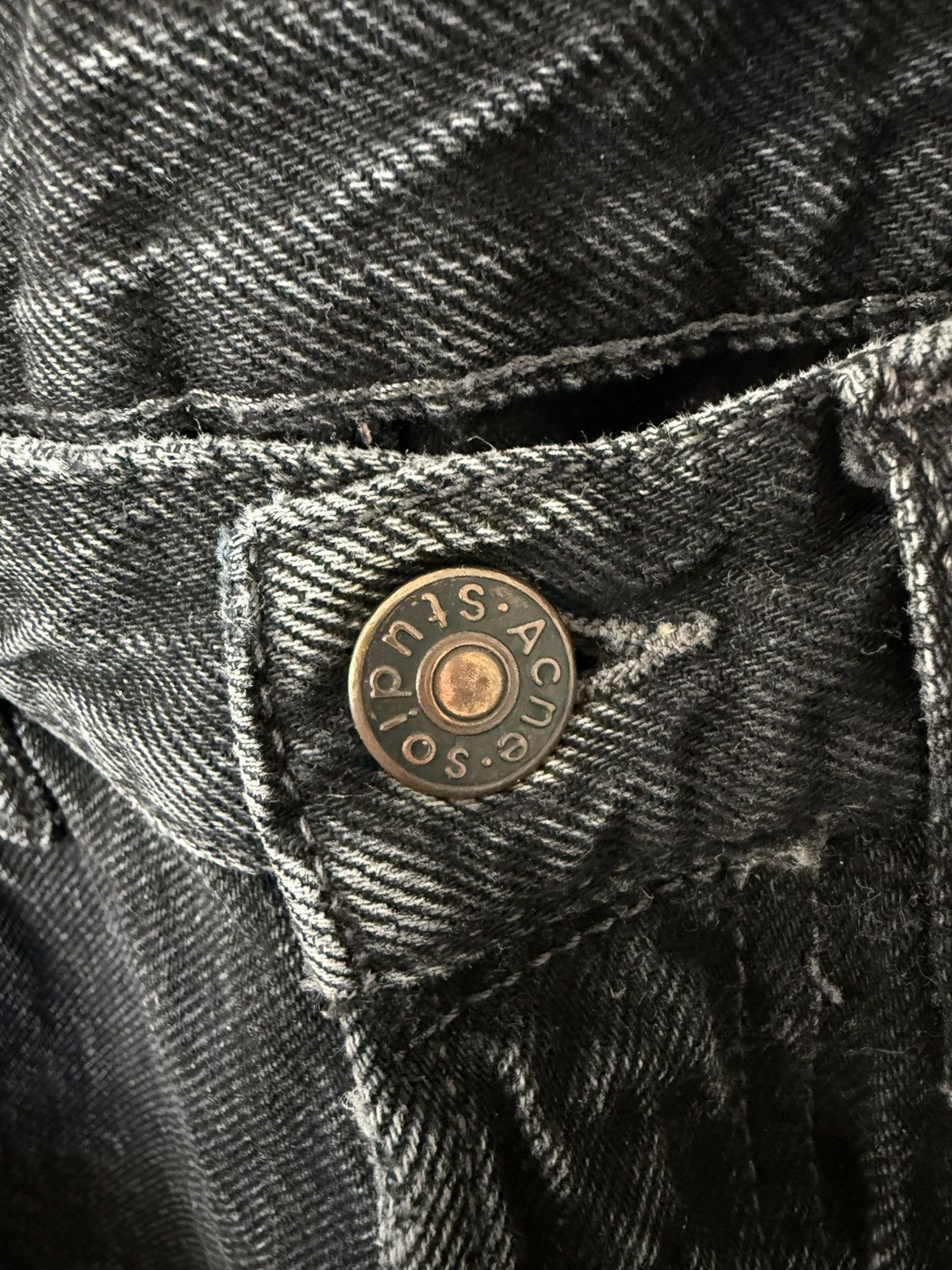 Acne Studios Acne 1996 Black Denim, 30x30 Straight Fit Jeans Size US 30 / EU 46 - 4 Thumbnail