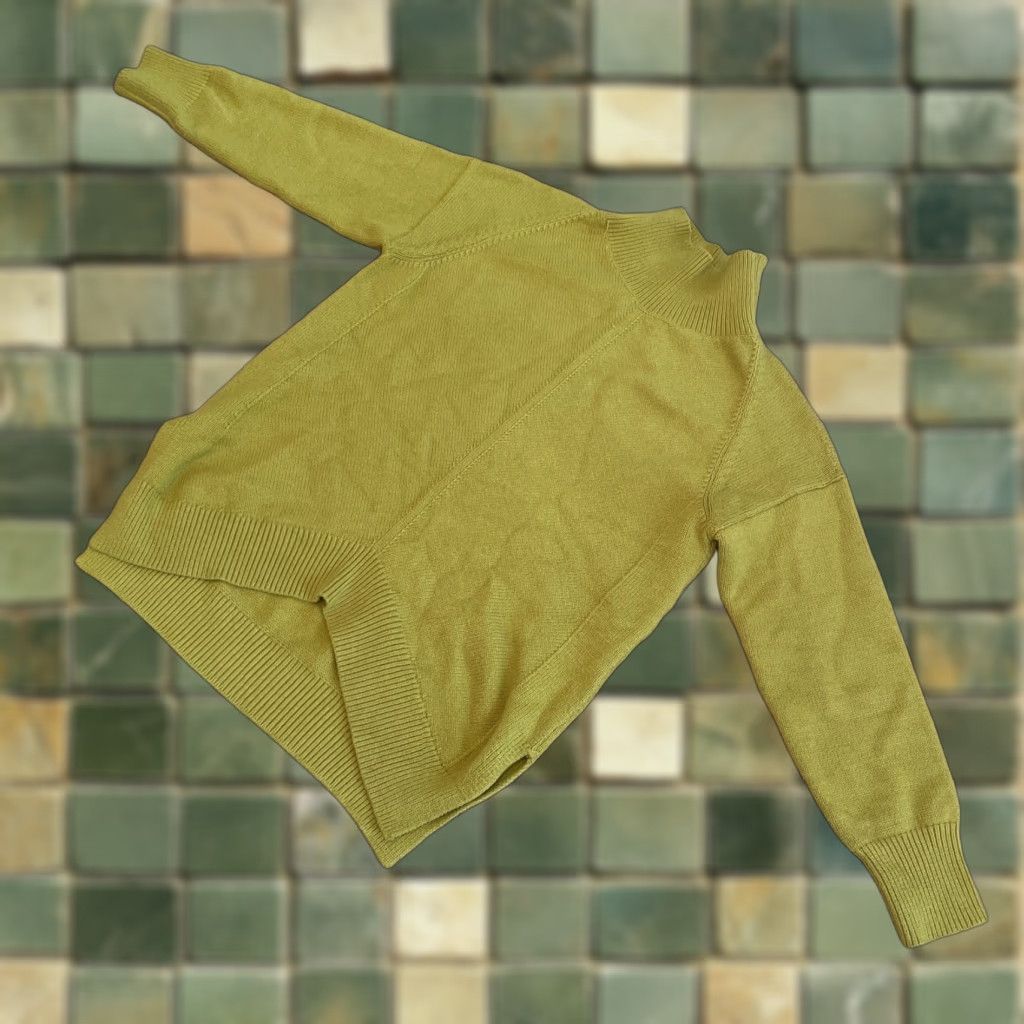 Anthropologie Maeve Anthropologie Sweater Small Turtle Neck Oversize Tunic Mustard Yellow Boho Pullover Women S Regular XS? No size mapping. Size S / US 4 / IT 40 - 1 Thumbnail