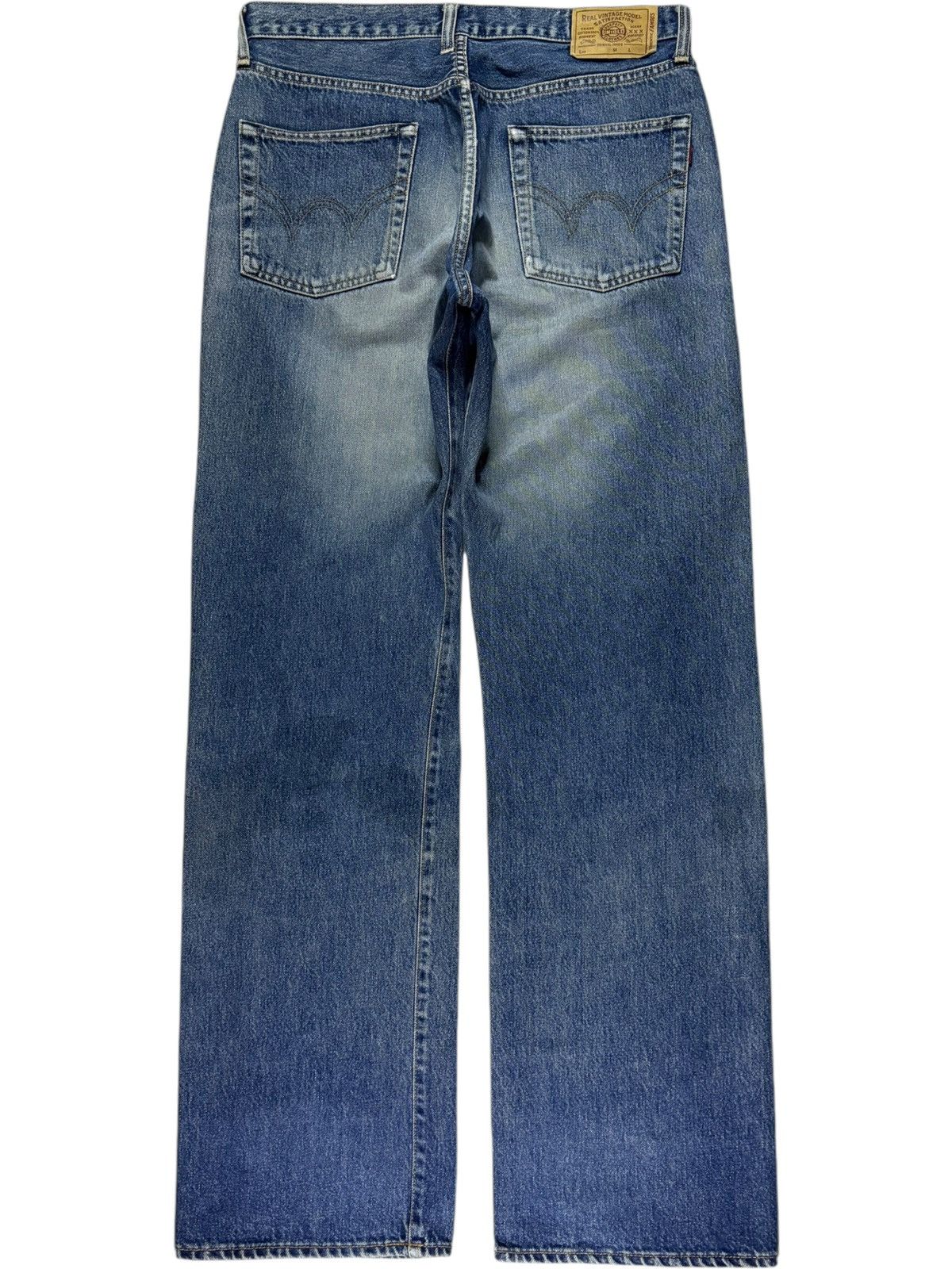 Japanese Brand × Uniqlo Vintage Japanese Uniqlo Faded Wash Distressed Baggy Jeans Size US 33 - 2 Thumbnail