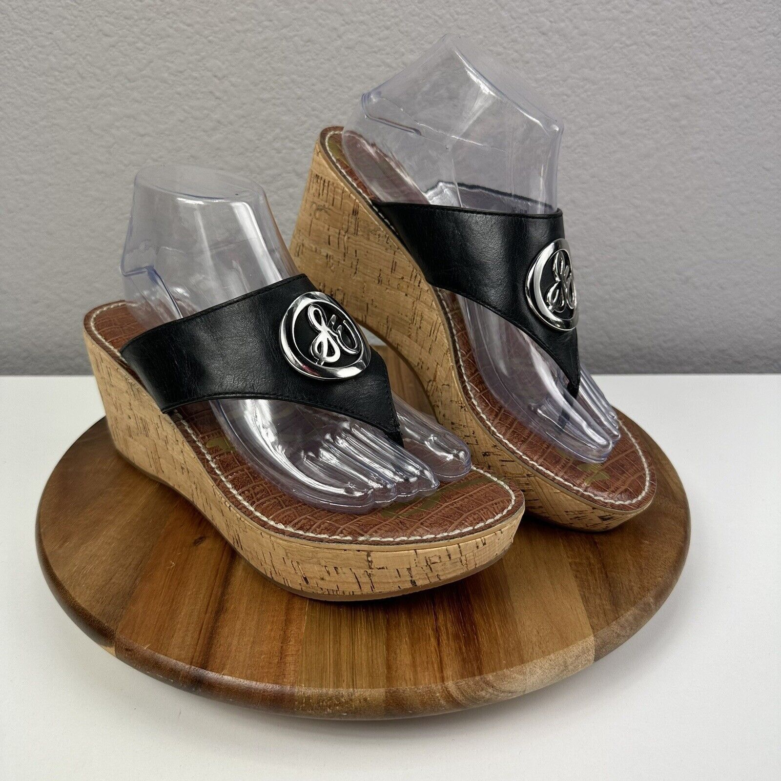 Sam Edelman Sam Edelman Ruth Platform Thong Cork Wedge Sandals 9.5M Grailed