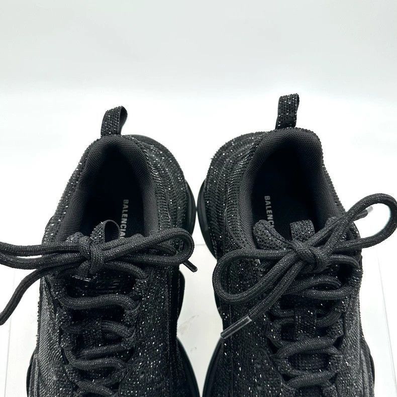 Balenciaga Balenciaga Triple S Black Sparkly Sneakers-2506 Size US 10 / EU 43 - 5 Thumbnail