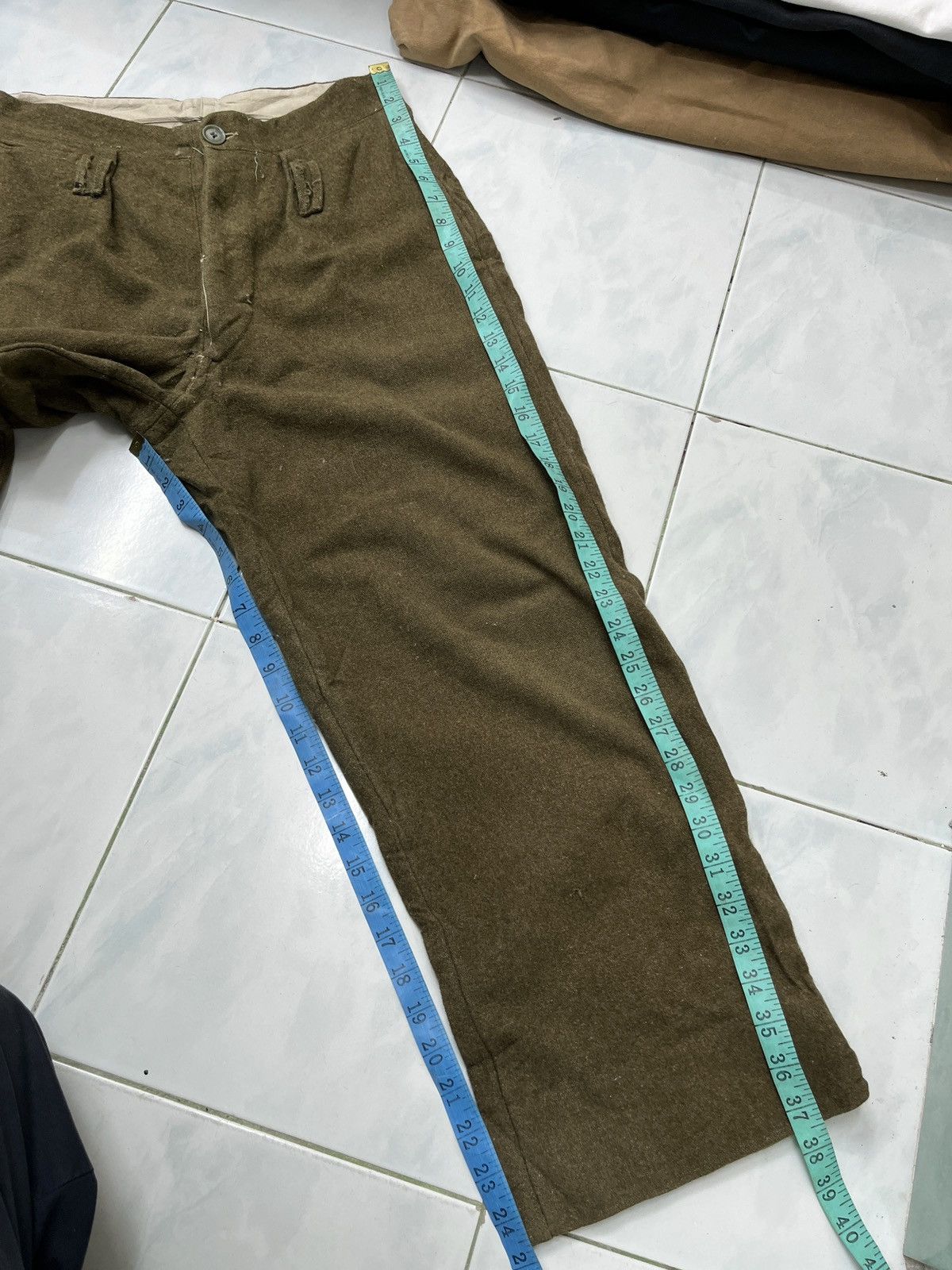 Vintage 🔥🔥🔥STEALS VTG JAPAN MILITARY WOOL PANTS Size US 29 - 14 Thumbnail