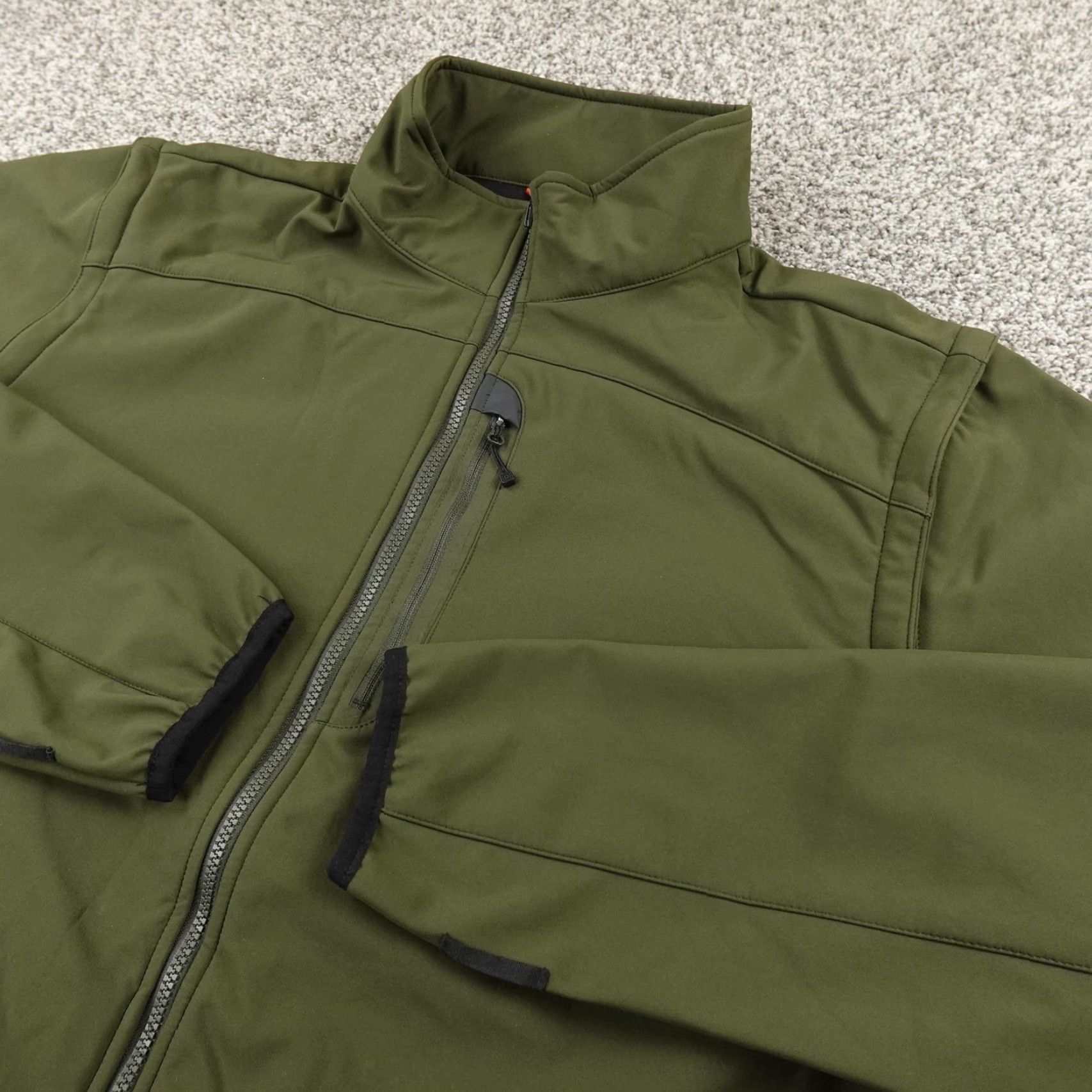 Vintage 5.11 Tactical Jacket Mens 2XLT Green Softshell Full Zip Windbreaker Coat Top Size US XXL / EU 58 / 5 - 2 Thumbnail