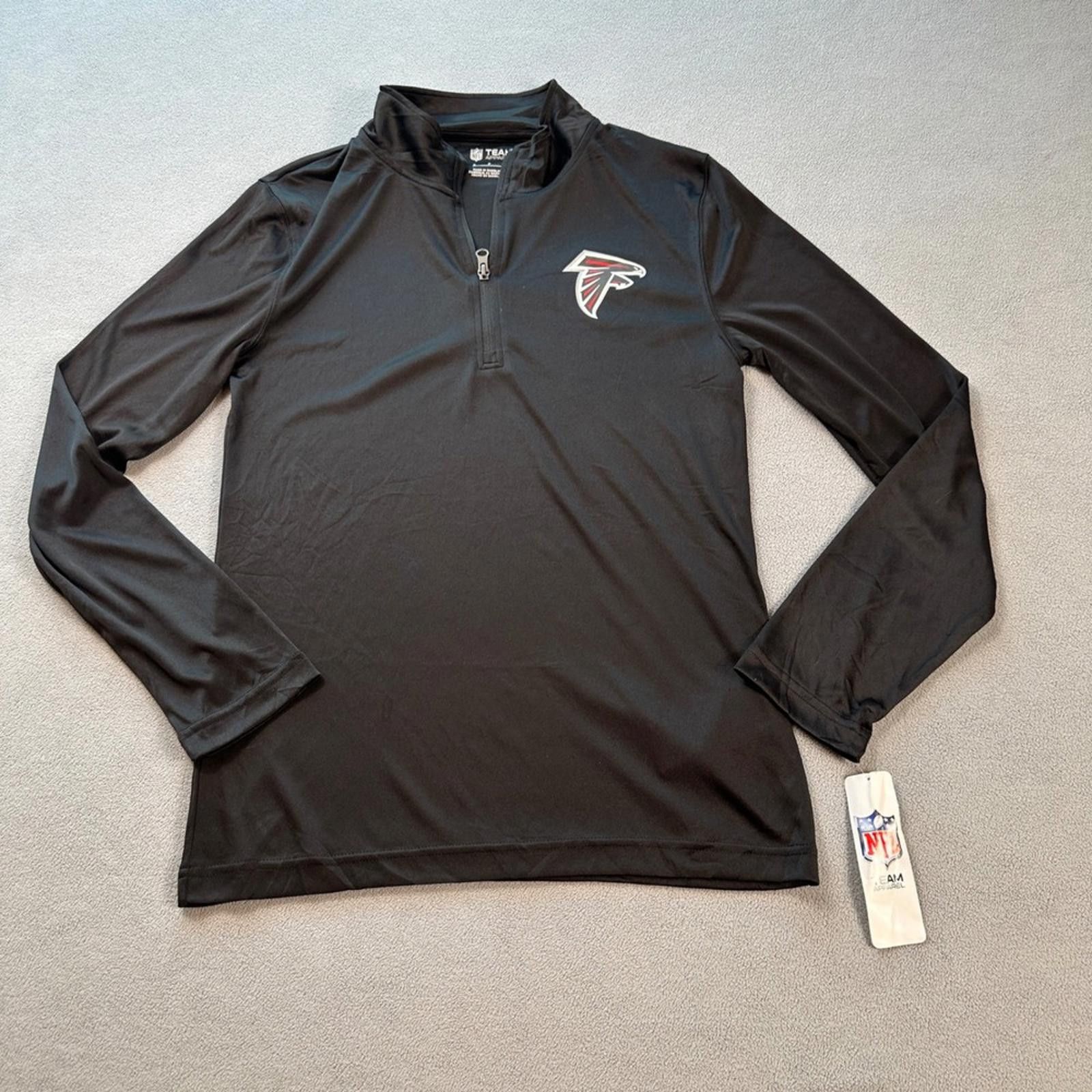 Other Atlanta Falcons Quarter Zip Pullover Shirt Mens S Black NFL Size US S / EU 44-46 / 1 - 1 Thumbnail