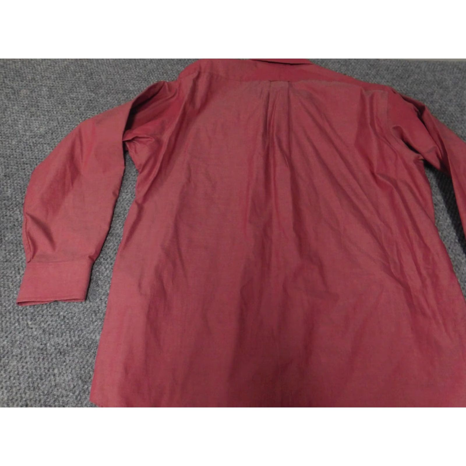 Izod IZOD Shirt Mens Large Red Easy Care Classic Button-Up Knit Cotton Long Sleeve Collared Button-Down Logo Size US L / EU 52-54 / 3 - 7 Thumbnail