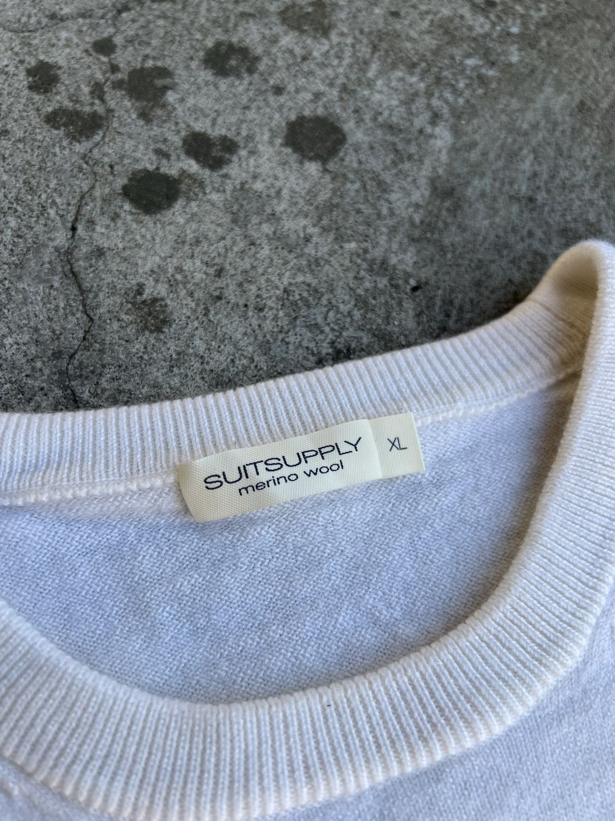 Suitsupply Suitsupply Merino Wool Sweater Cream Crew Neck Luxury Size US L / EU 52-54 / 3 - 5 Thumbnail