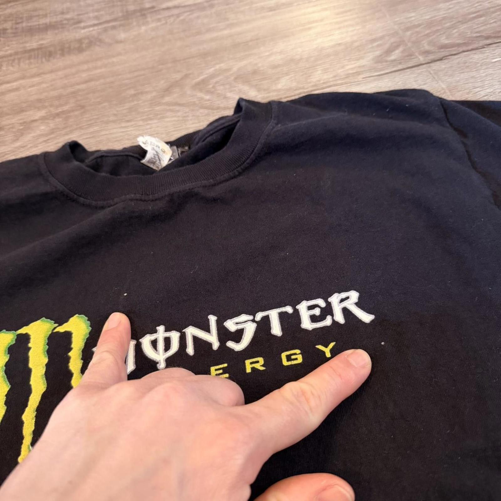 Jerzees Vintage monster energy drink t shirt 00s S Size US S / EU 44-46 / 1 - 4 Thumbnail
