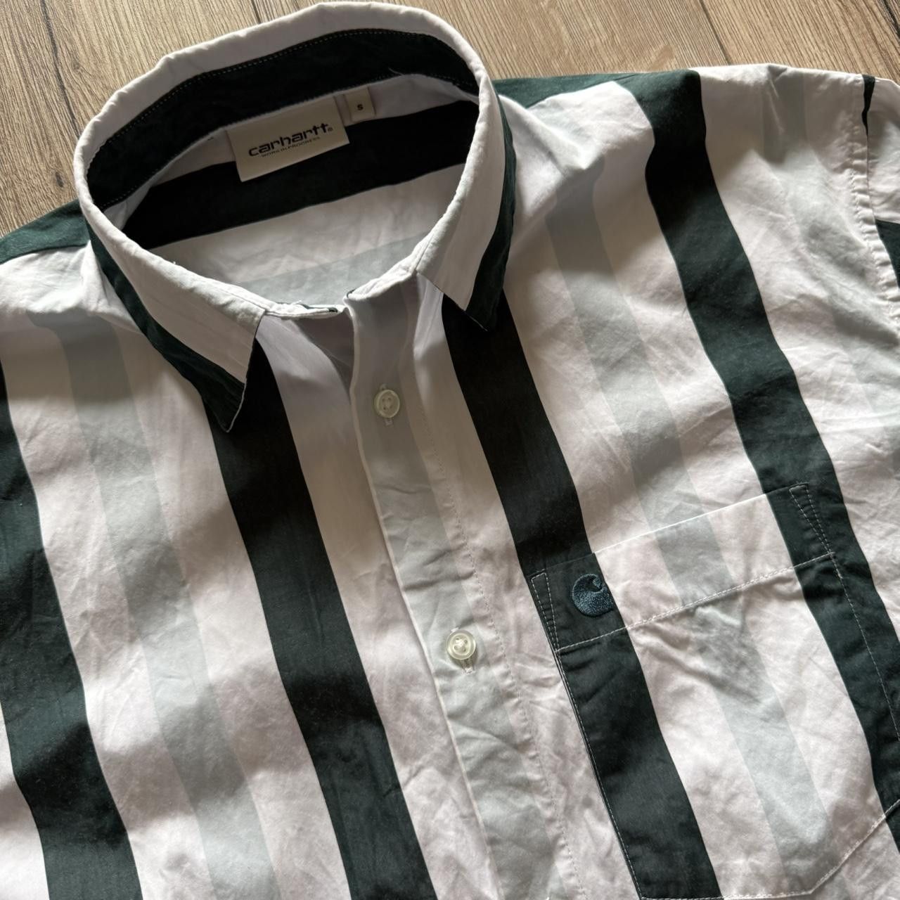 Carhartt Carhartt Logo Button Up Shirt Striped WIP Size US S / EU 44-46 / 1 - 5 Thumbnail
