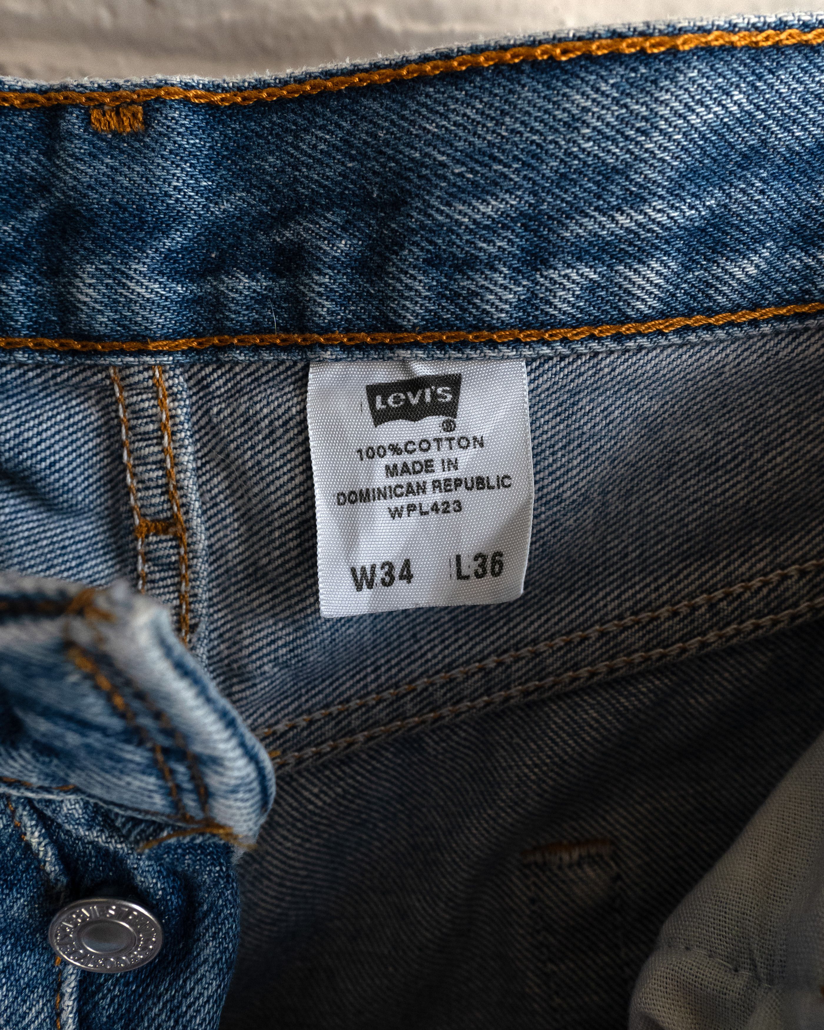 Levi's Vintage 90s Levi's 501 Jeans Scribble Grunge ERD Style Size US 32 / EU 48 - 5 Thumbnail