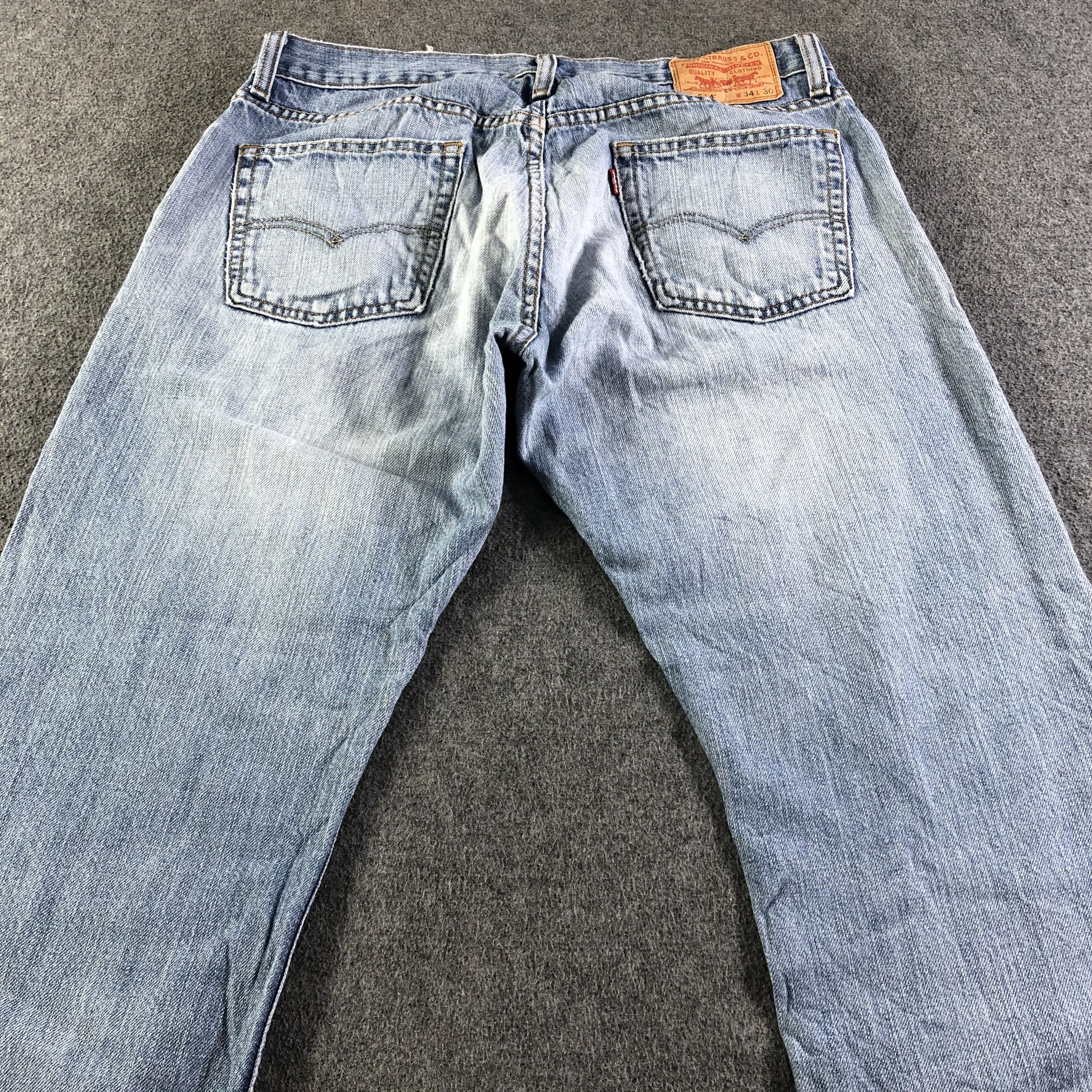 Levi's Vintage Light Wash Levis 514 Jeans-J4371 Size US 34 / EU 50 - 4 Thumbnail