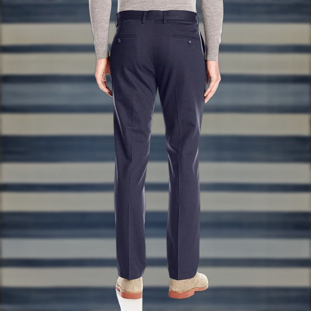 Dockers Dockers Men's Signature Slim Tapered Fit Stretch Navy Pants W36 L30 Mens Size US 36 / EU 52 - 1 Thumbnail