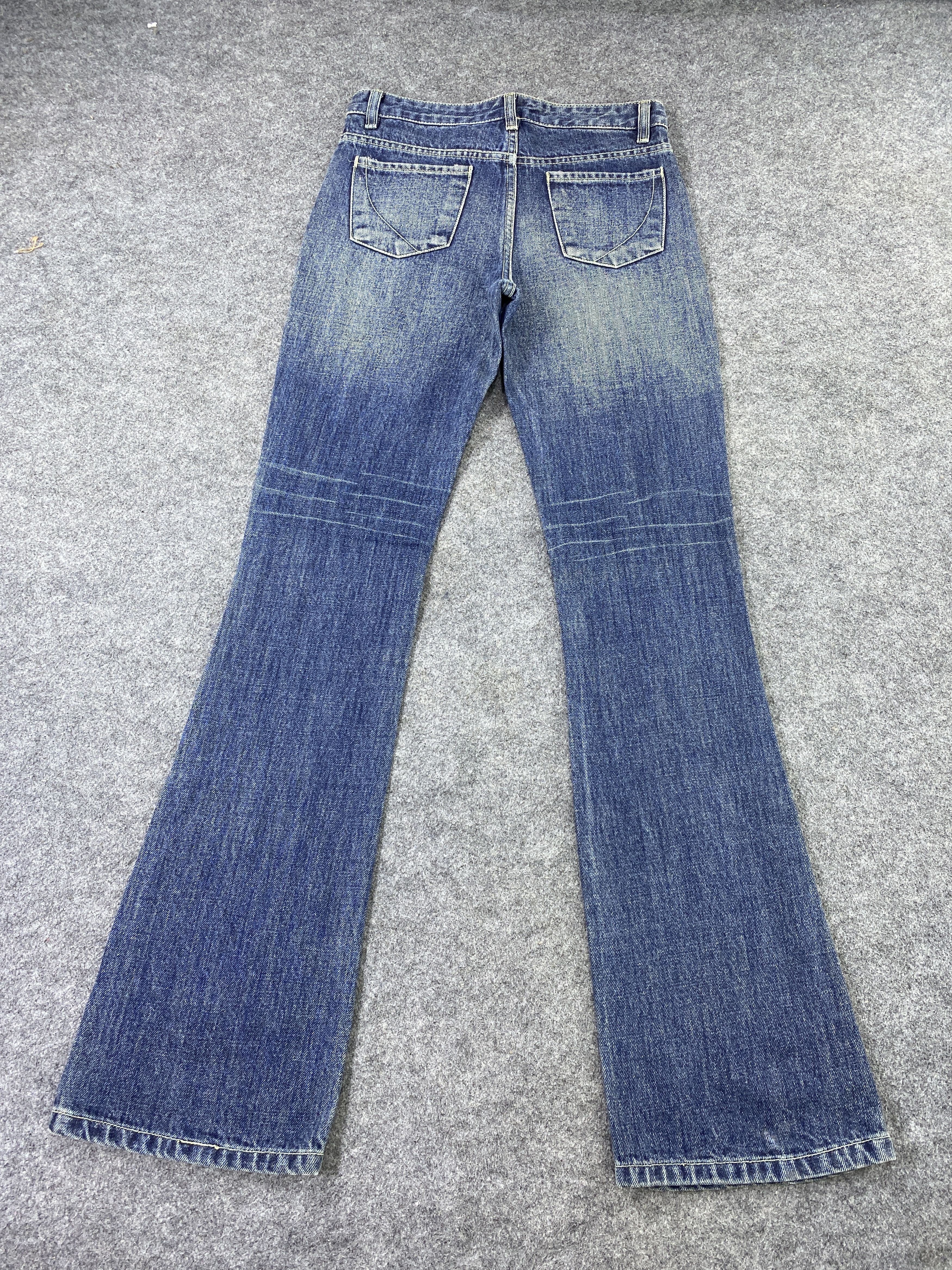 Japanese Brand Japanese Brand Blue Wash Flare Jeans - J984 Size 28" / US 6 / IT 42 - 4 Thumbnail