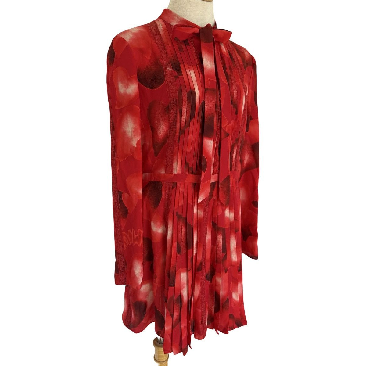 Valentino Valentino Red Silk Floral Dress - Pre-Fall 2015 Size L / US 10 / IT 46 - 10 Thumbnail