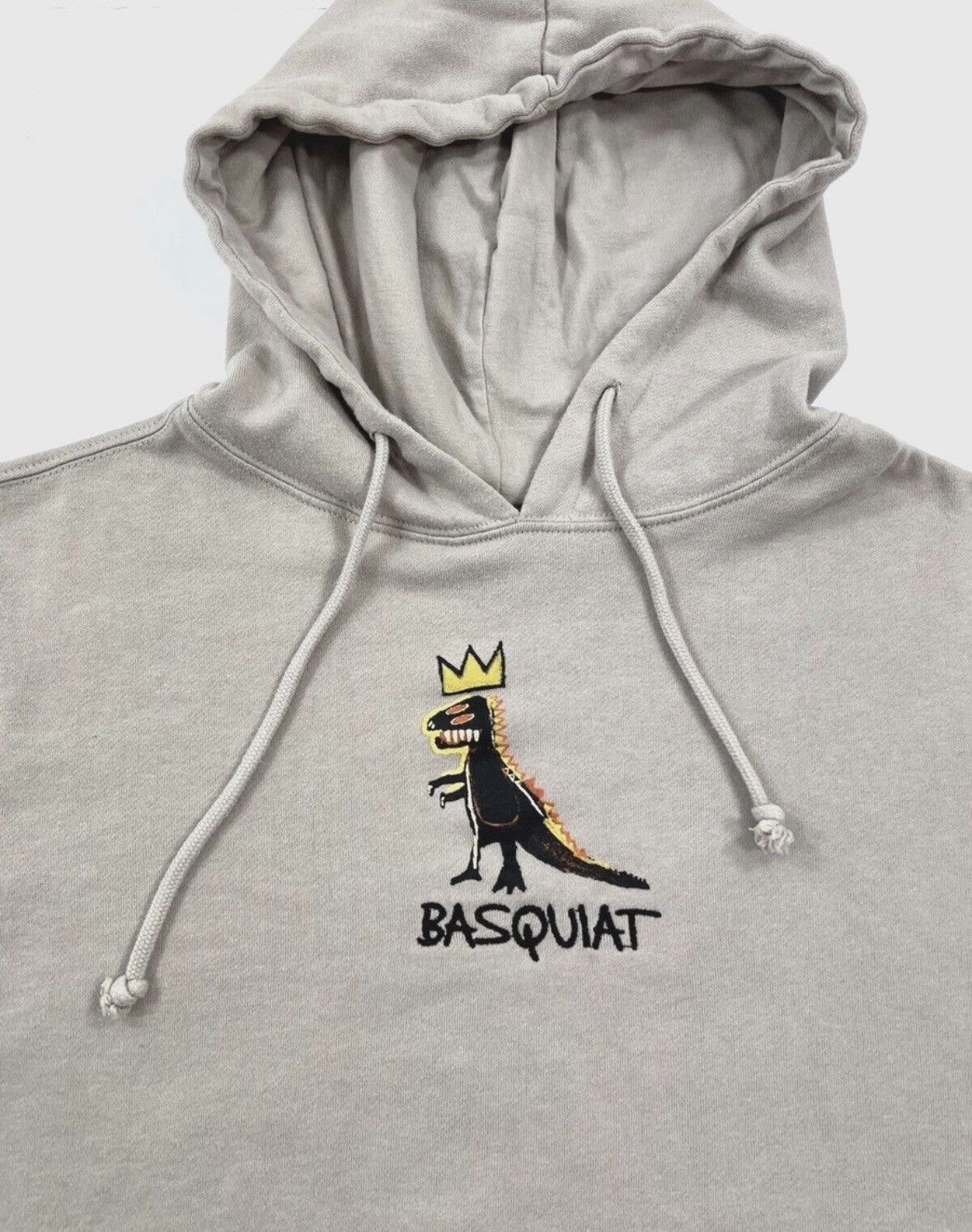 MoMA Basquiat - Beige Dinosaur Hoodie - Unisex - MoMA Collab (L) Size L / US 10 / IT 46 - 1 Thumbnail