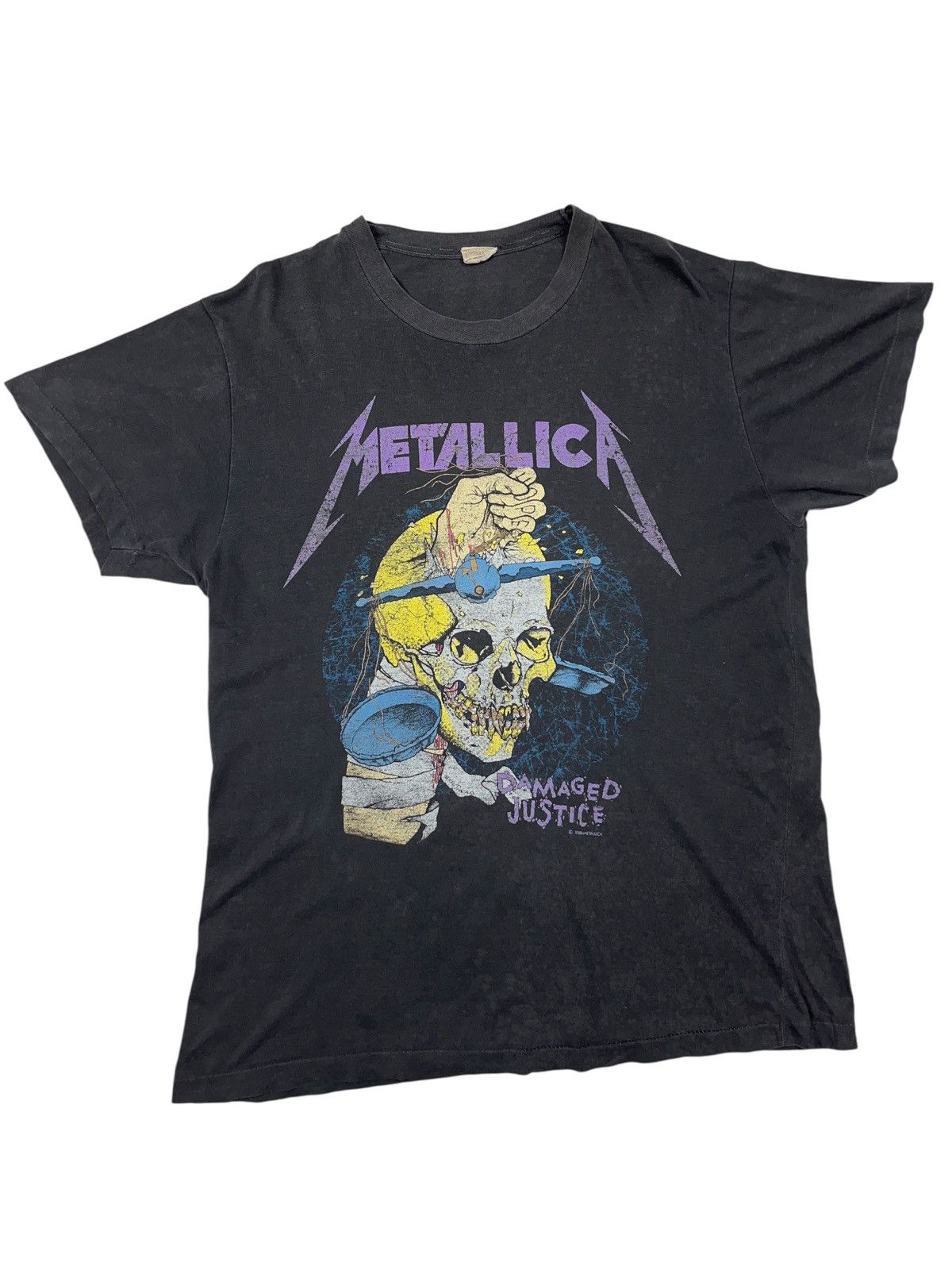 Metallica Vintage 1988 Metallica Distressed T-shirt Damaged Justice Size US L / EU 52-54 / 3 - 1 Thumbnail