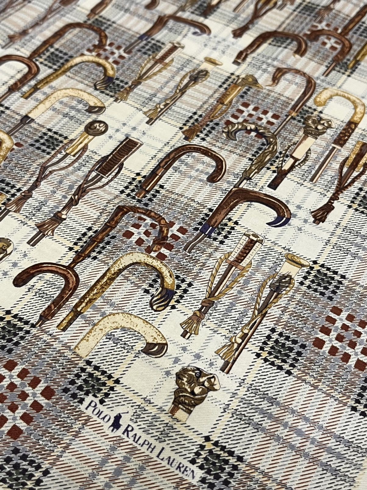Polo Ralph Lauren 🔥Polo Ralph Lauren Antique Head Walking Cane Print Bandana Size ONE SIZE - 3 Thumbnail