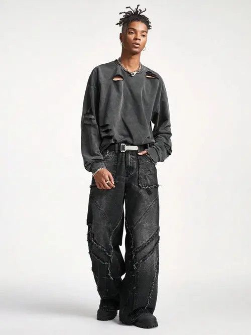 Japanese Brand Mikami x Gotoh Baggy patchwork cargo Opium Size US 32 / EU 48 - 7 Thumbnail