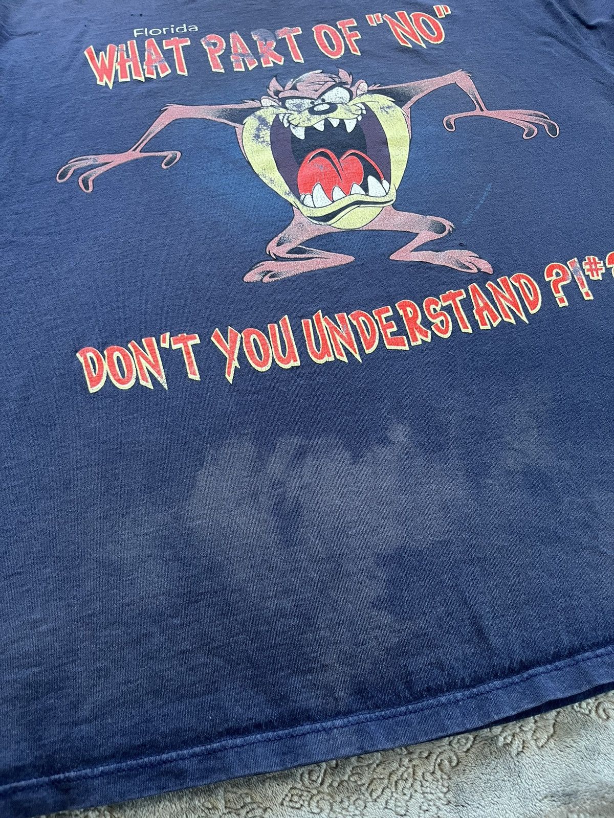 Cartoon Network × Vintage × Warner Bros © 1998 Warner Bros. Tasmanian Devil Humor T-Shirt Size US L / EU 52-54 / 3 - 3 Thumbnail
