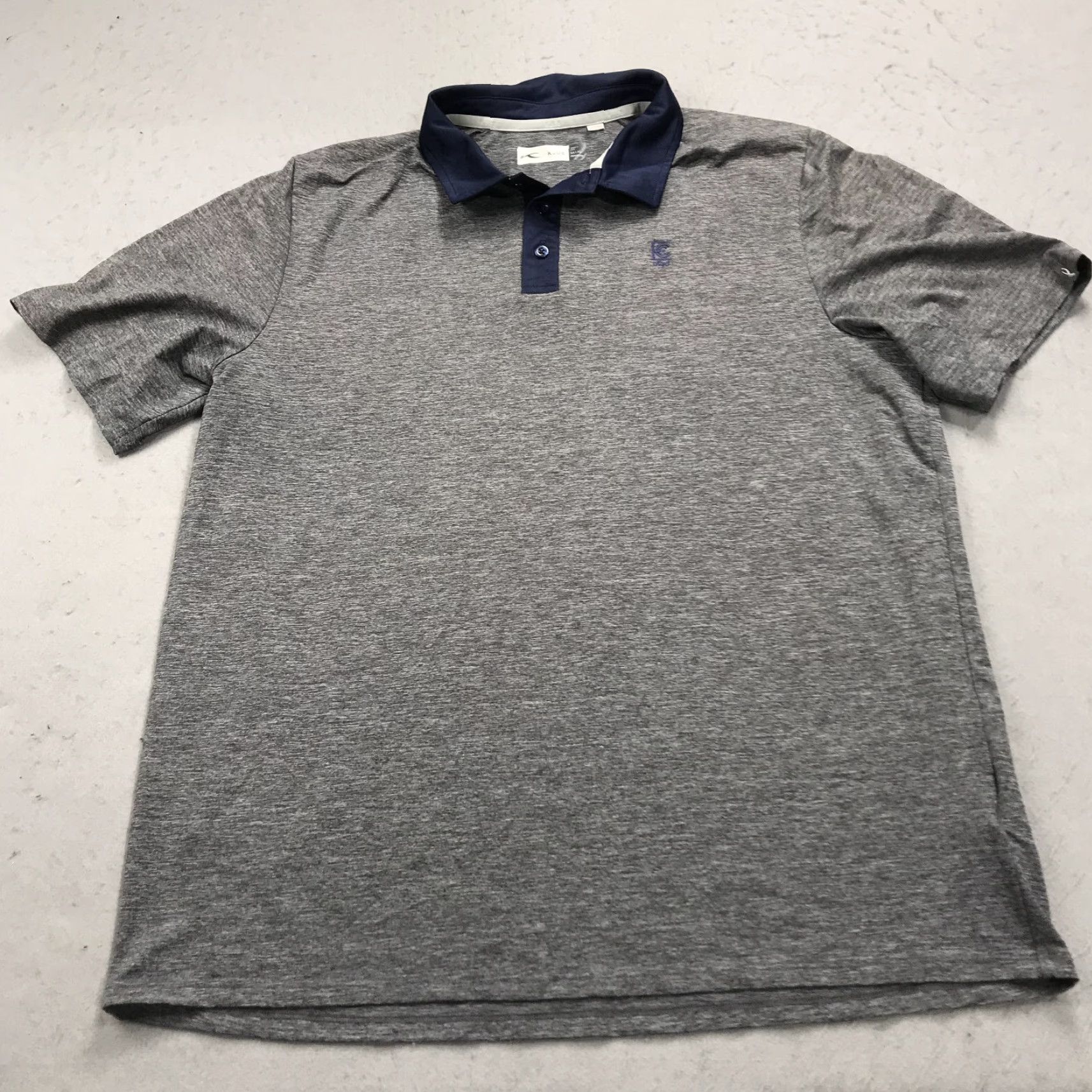 KJUS KJUS Polo Shirt Mens XL Gray Blue Luca Golf Performance Exmoor Logo UPF 50 Size US XL / EU 56 / 4 - 2 Thumbnail