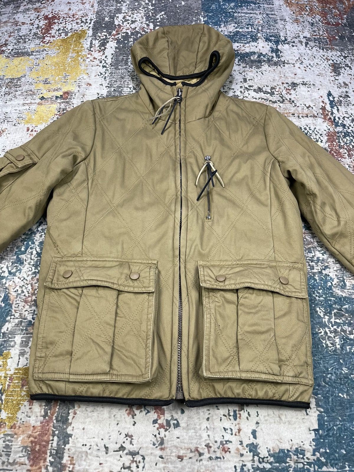 Japanese Brand How’s T.T.U Off And On Reversible Diamond Quilted Jackets Size S / US 4 / IT 40 - 4 Thumbnail