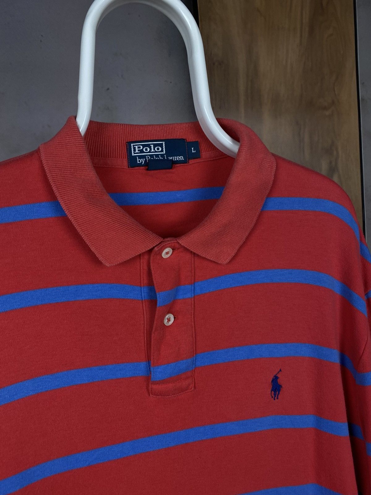 Polo Ralph Lauren 🎠Vintage 90s Polo T-Shirt Polo Ralph Lauren Striped Pony🎠 Size US L / EU 52-54 / 3 - 2 Thumbnail