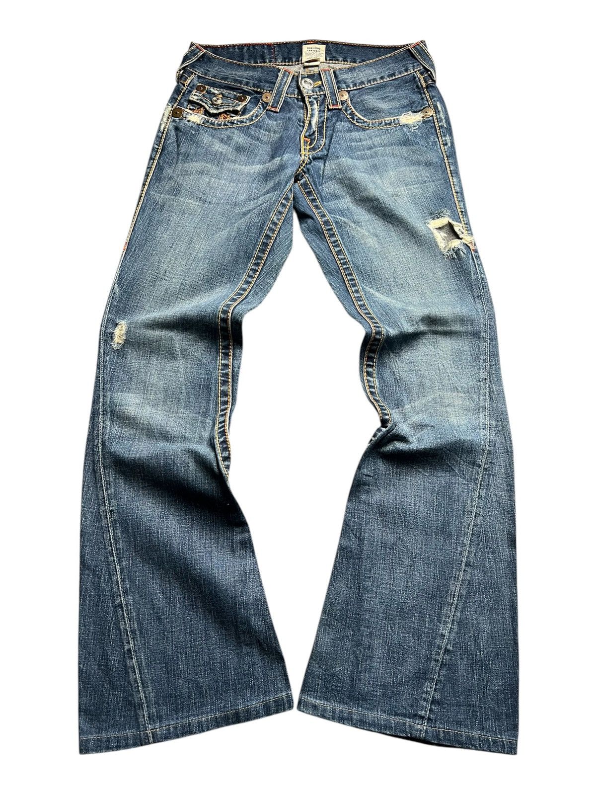 True Religion Flared True Religion Rainbow Joey Bootcut Jeans Size US 30 / EU 46 - 2 Thumbnail
