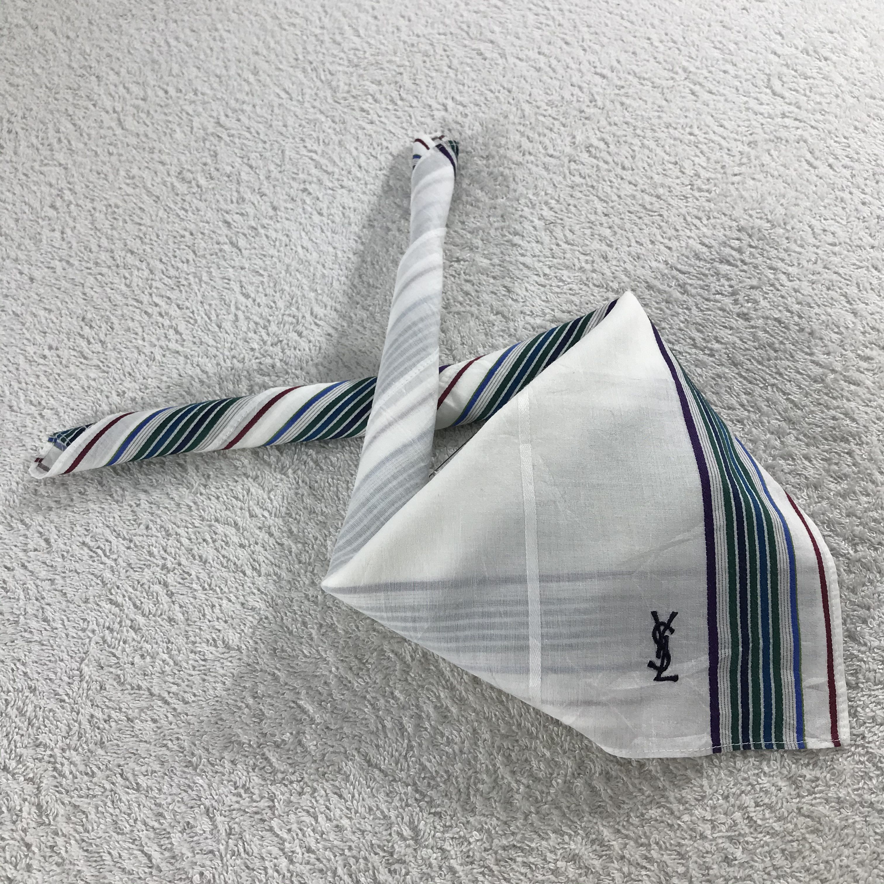 Vintage × Yves Saint Laurent Yves Saint Laurent Bandana / Handkerchief /Neckerchief -S051 Size ONE SIZE - 4 Thumbnail