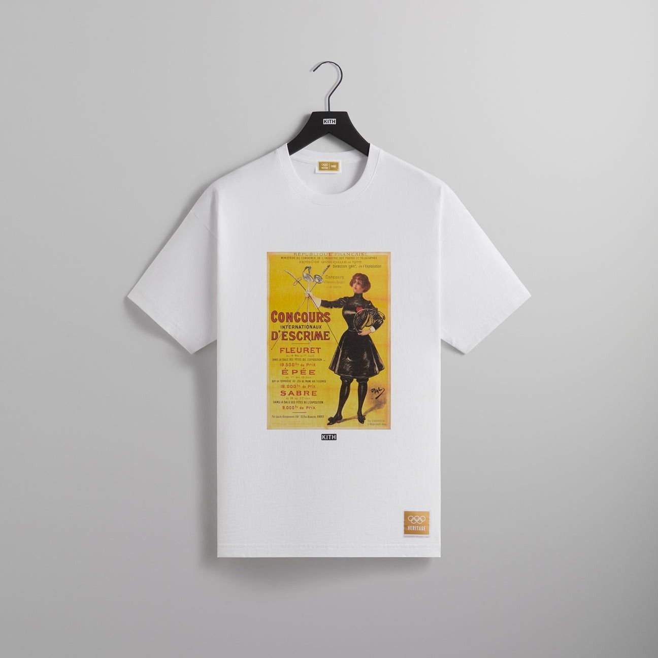 Kith for Olympics Heritage Paris 1900 Vintage Tee Size XL