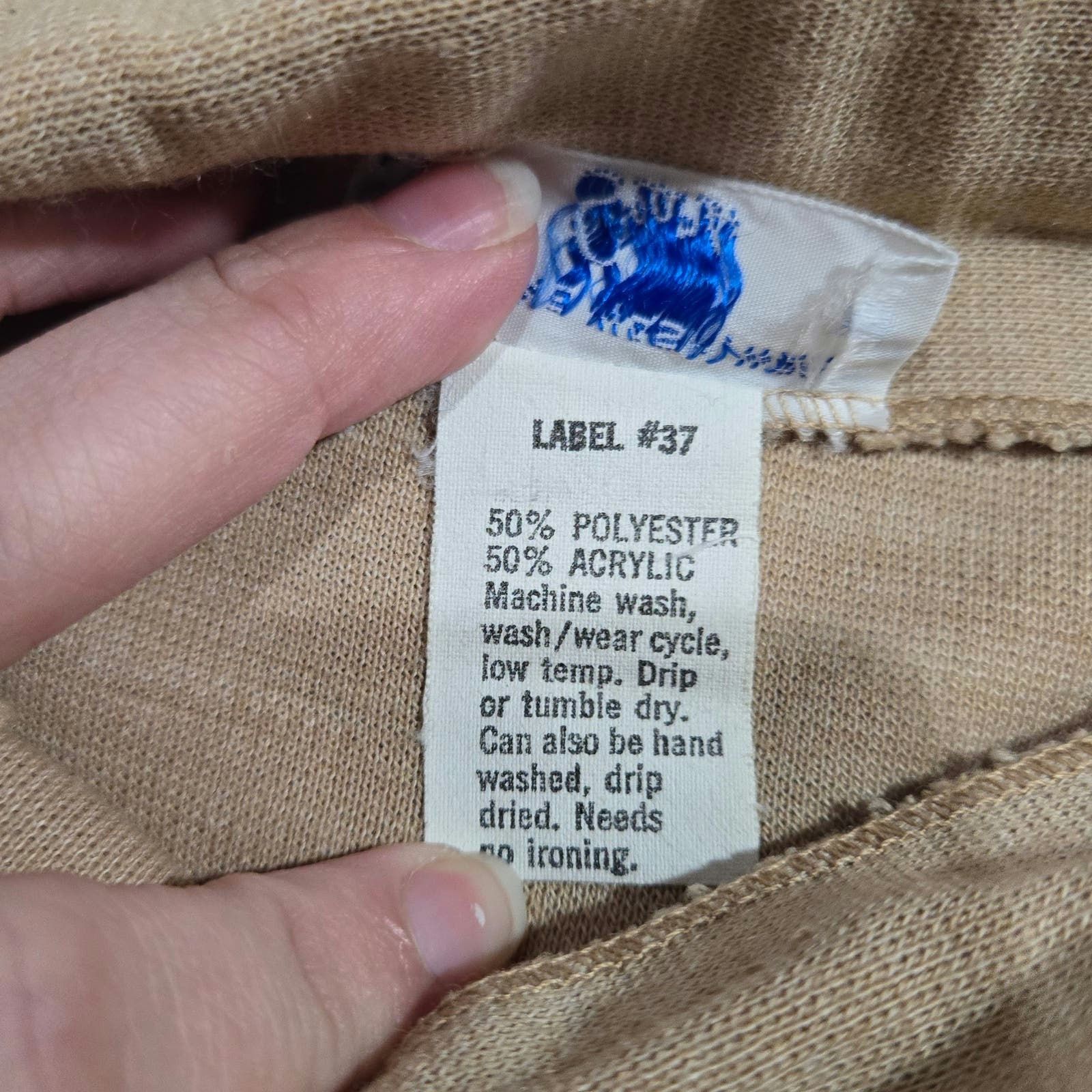 Sears Vintage Tan Pleated A Line Skirt Size 6 Size 28" / US 6 / IT 42 - 4 Thumbnail