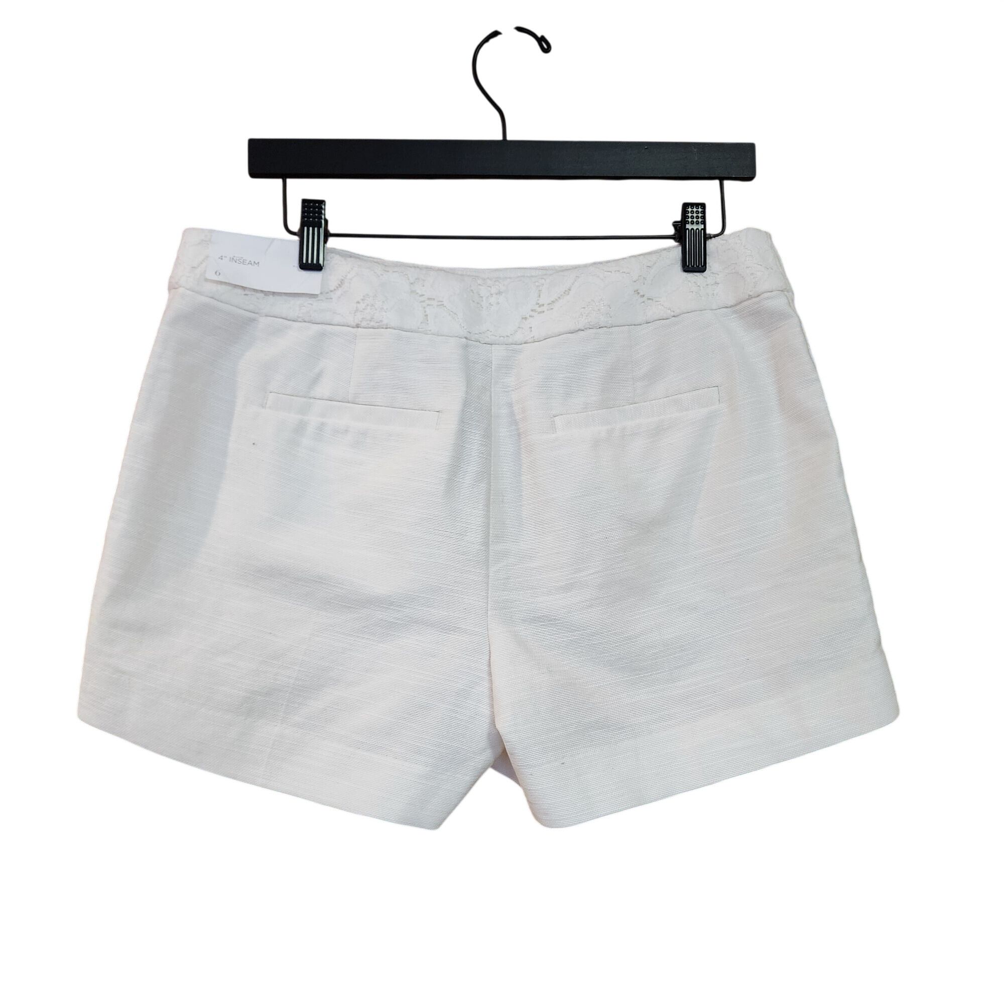 Loft Loft White Tuxedo Style white Dress Shorts Womens size 6 / 4 Size 28" / US 6 / IT 42 - 2 Thumbnail