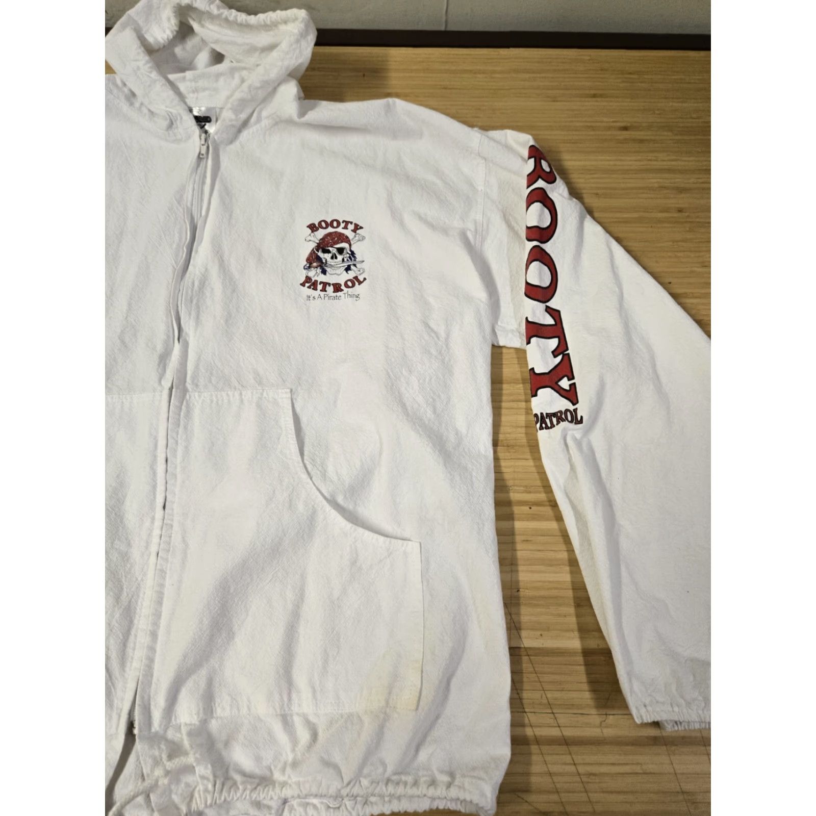 Vintage VINTAGE CottonSeed Jacket Unisex Adults 100% Cotton White XL Mid-Length Size XL / US 12-14 / IT 48-50 - 2 Thumbnail