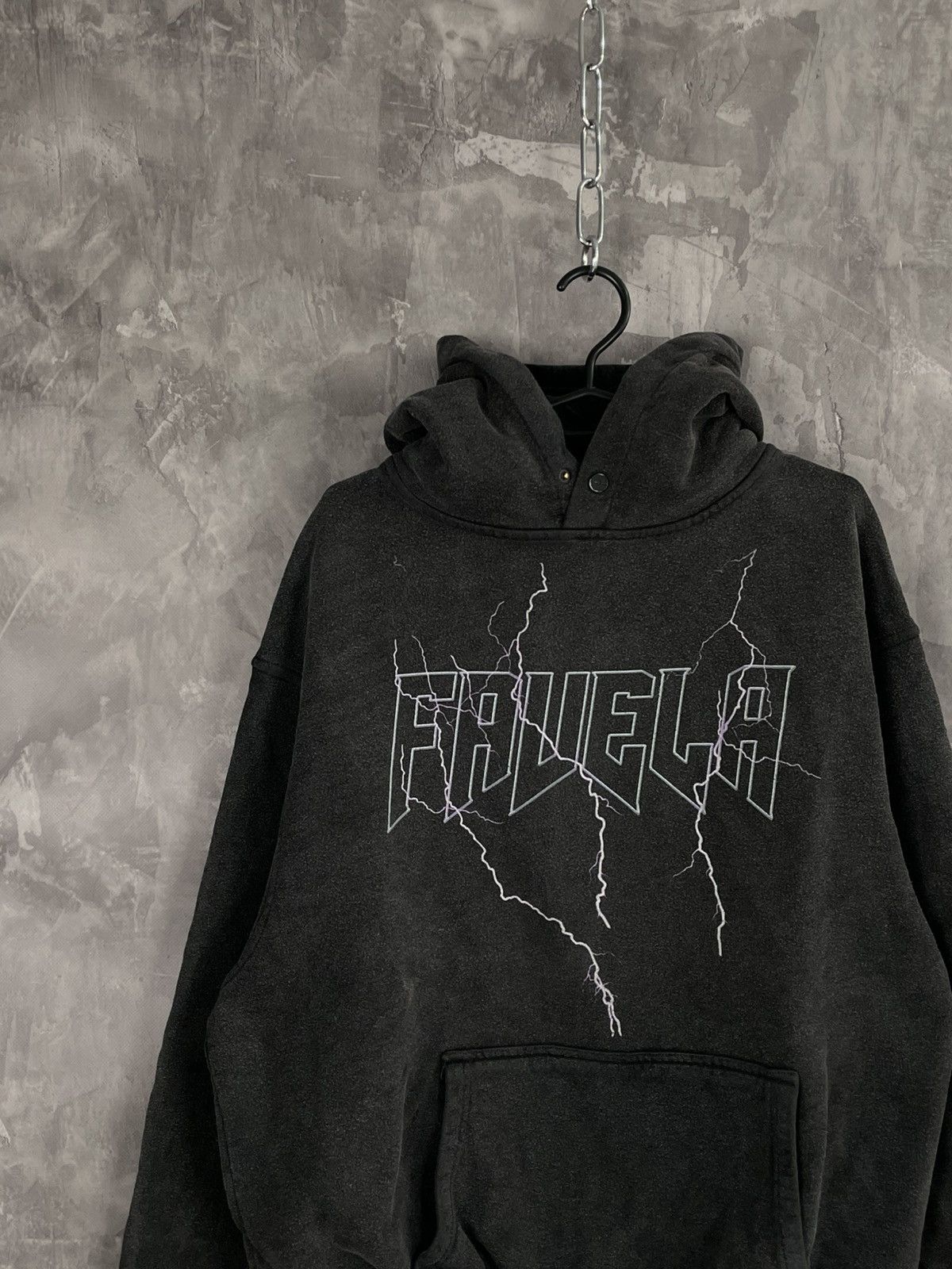 FAVELA Y2K Favela Clothing Skate Baggy Style Faded Grunge Hoodie Size US M / EU 48-50 / 2 - 3 Thumbnail