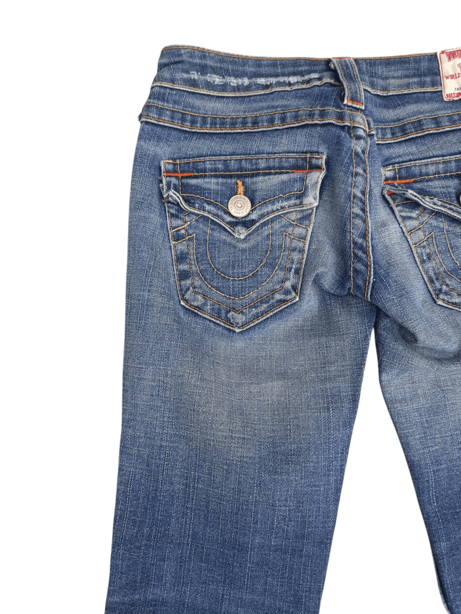 True Religion True Religion Low Rise Distressed Flare Jeans Size 25" / US 0 / IT 36 - 8 Thumbnail