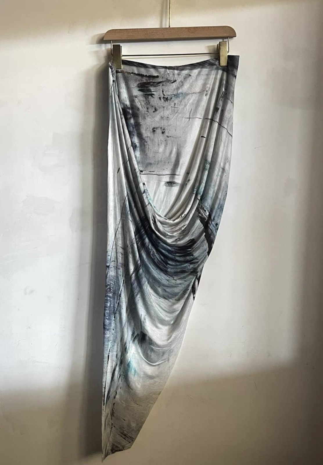 Helmut Lang Helmut Lang | Ink Painting Maxi Skirt Size M / US 6-8 / IT 42-44 - 1 Thumbnail