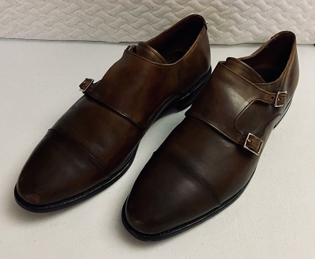 Allen Edmonds Allen Edmonds Brown Mora 2.0 Double Monk Strap Cap Toe 13 E Size US 13 / EU 46 - 1 Thumbnail