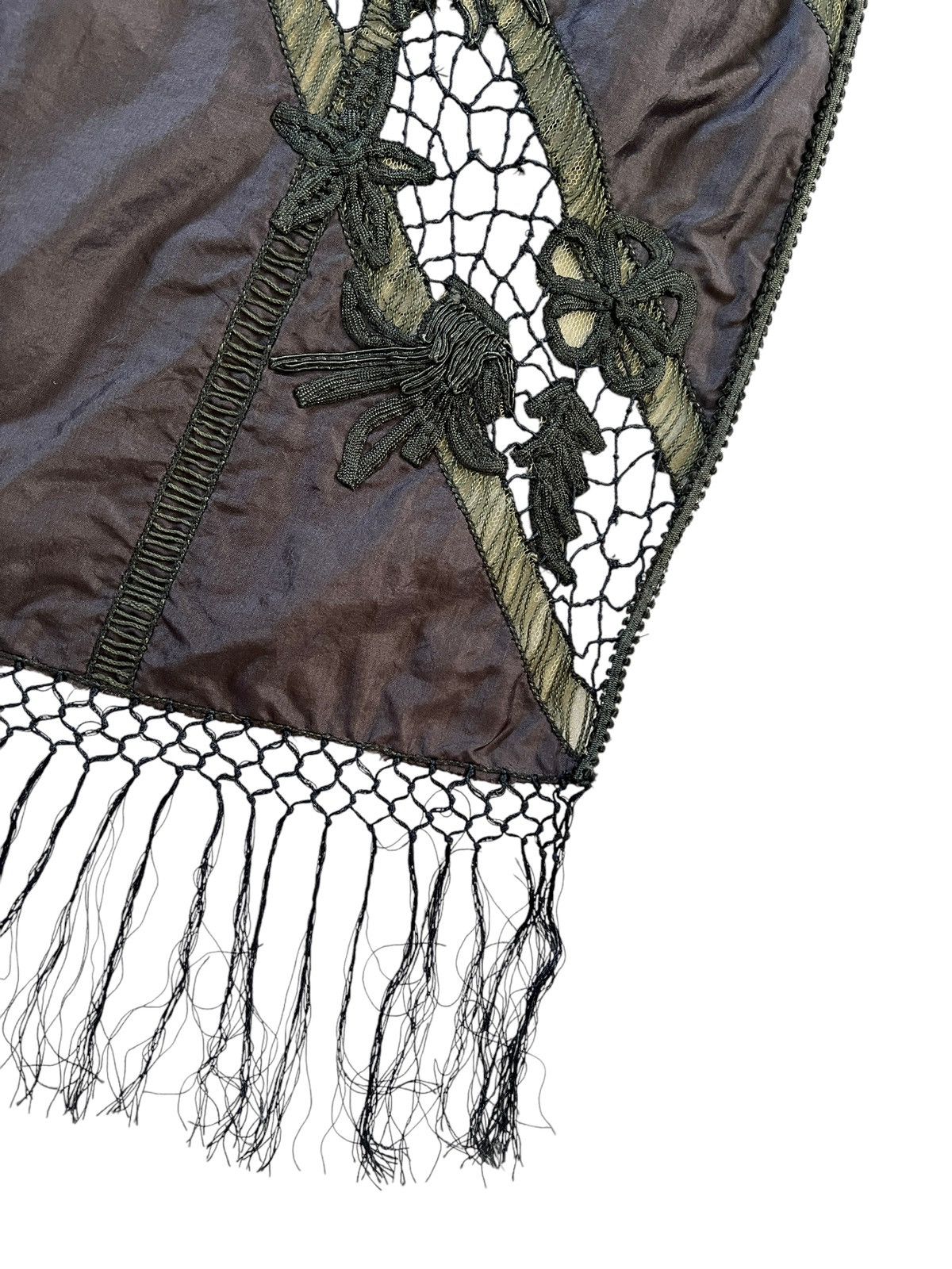 Dries Van Noten Dries Van Noten Handmade Lace Silk Scarf Size ONE SIZE - 11 Thumbnail