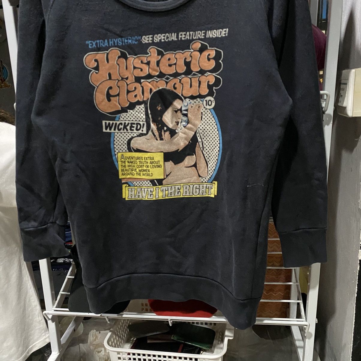 Hysteric Glamour comic book style graphic Sweatshirt
