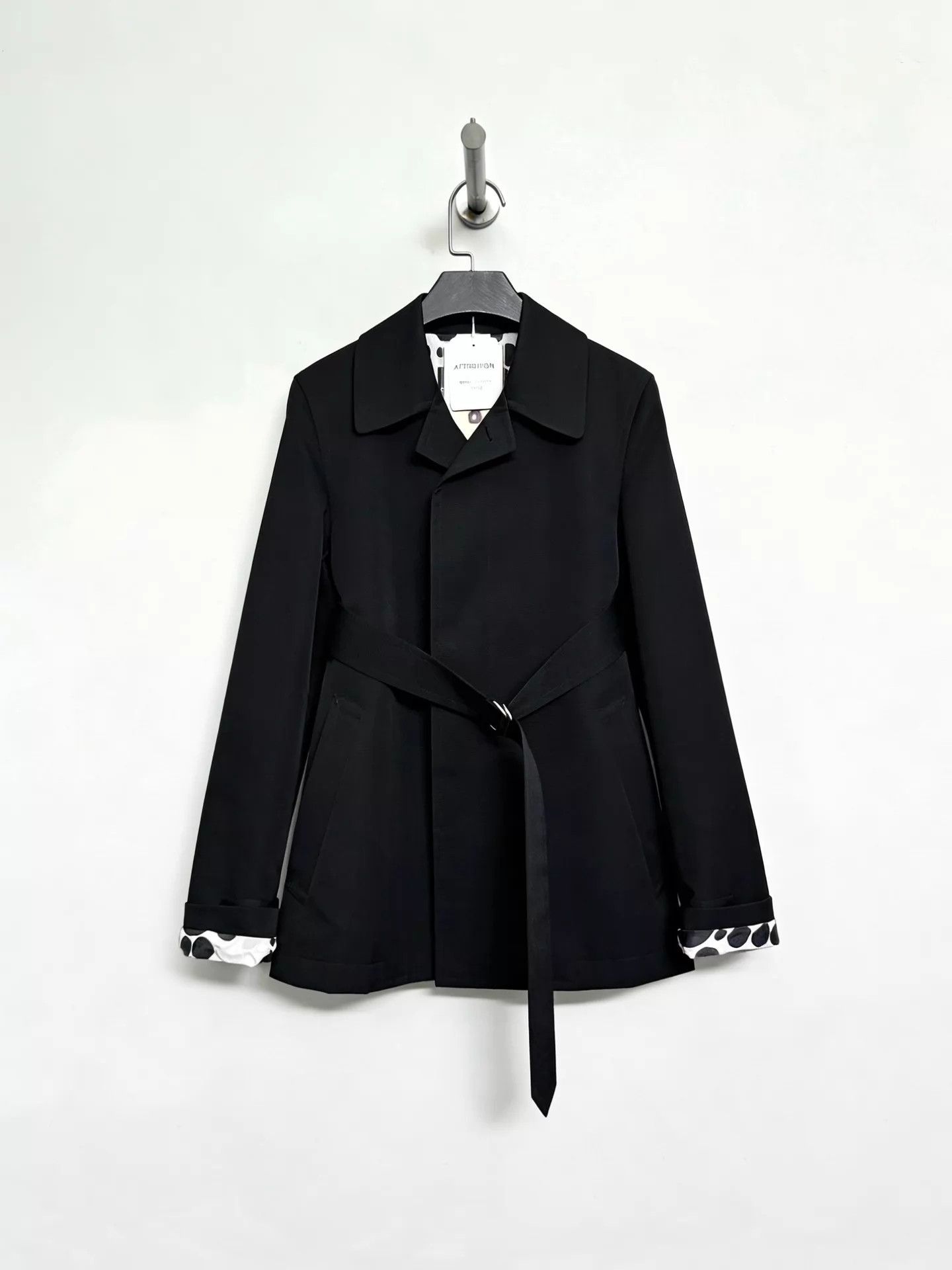 Comme des Garcons CDG 2009ss Homme+ Black Polka Dot Lining Jacket SS Size US XS / EU 42 / 0 - 1 Thumbnail