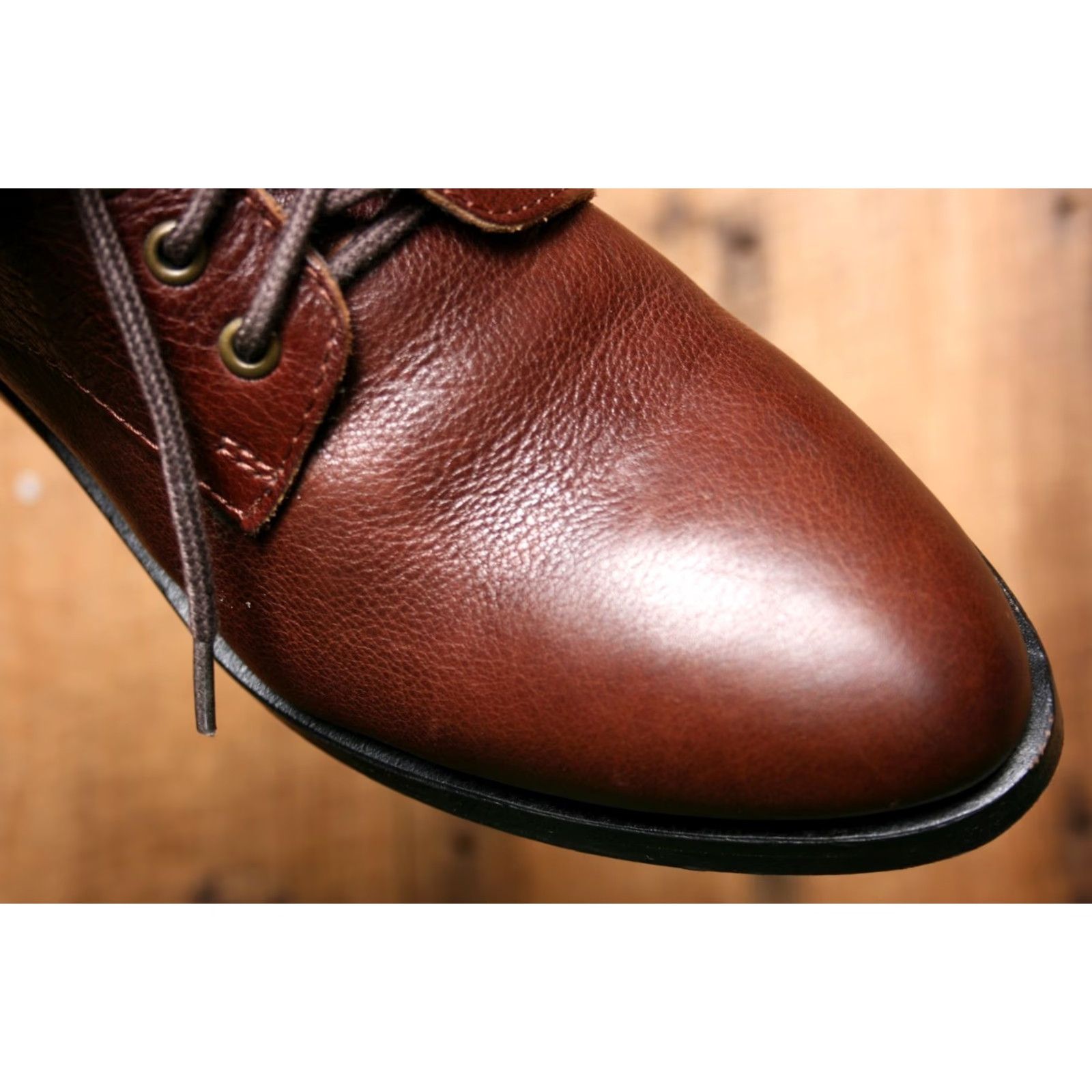 Jeffrey Campbell JEFFREY CAMPBELL Gamin Brown Leather Block Heel Ankle Boots - Bootie Women US 7 EU 38, Mid Heel, Leather, 2" Heel, Brown, Size 7, Womens Size US 7 / IT 37 - 6 Thumbnail