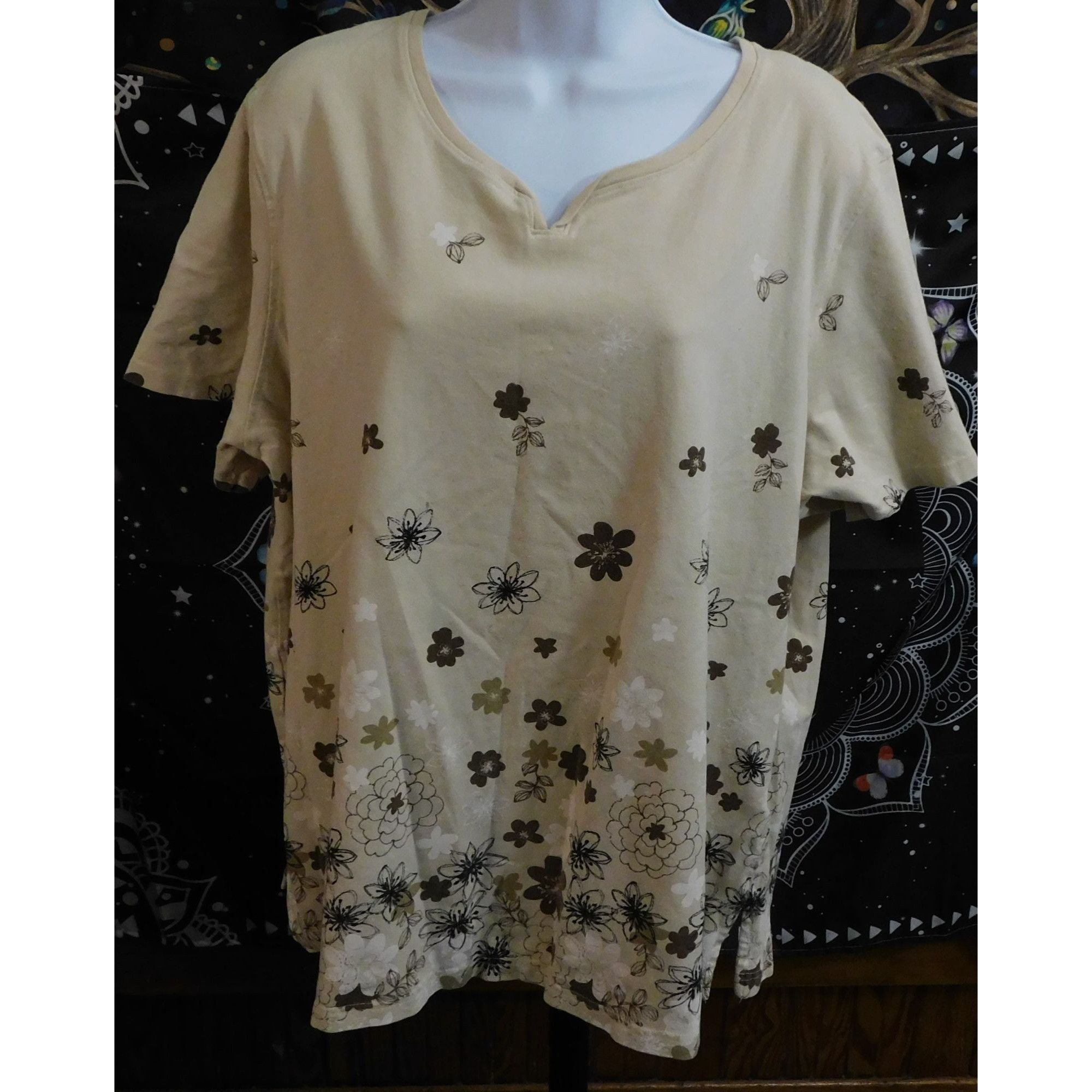 Other Vintage 90s Classic Elements Woman Floral Top Size 3XL / US 20-22 - 1 Thumbnail
