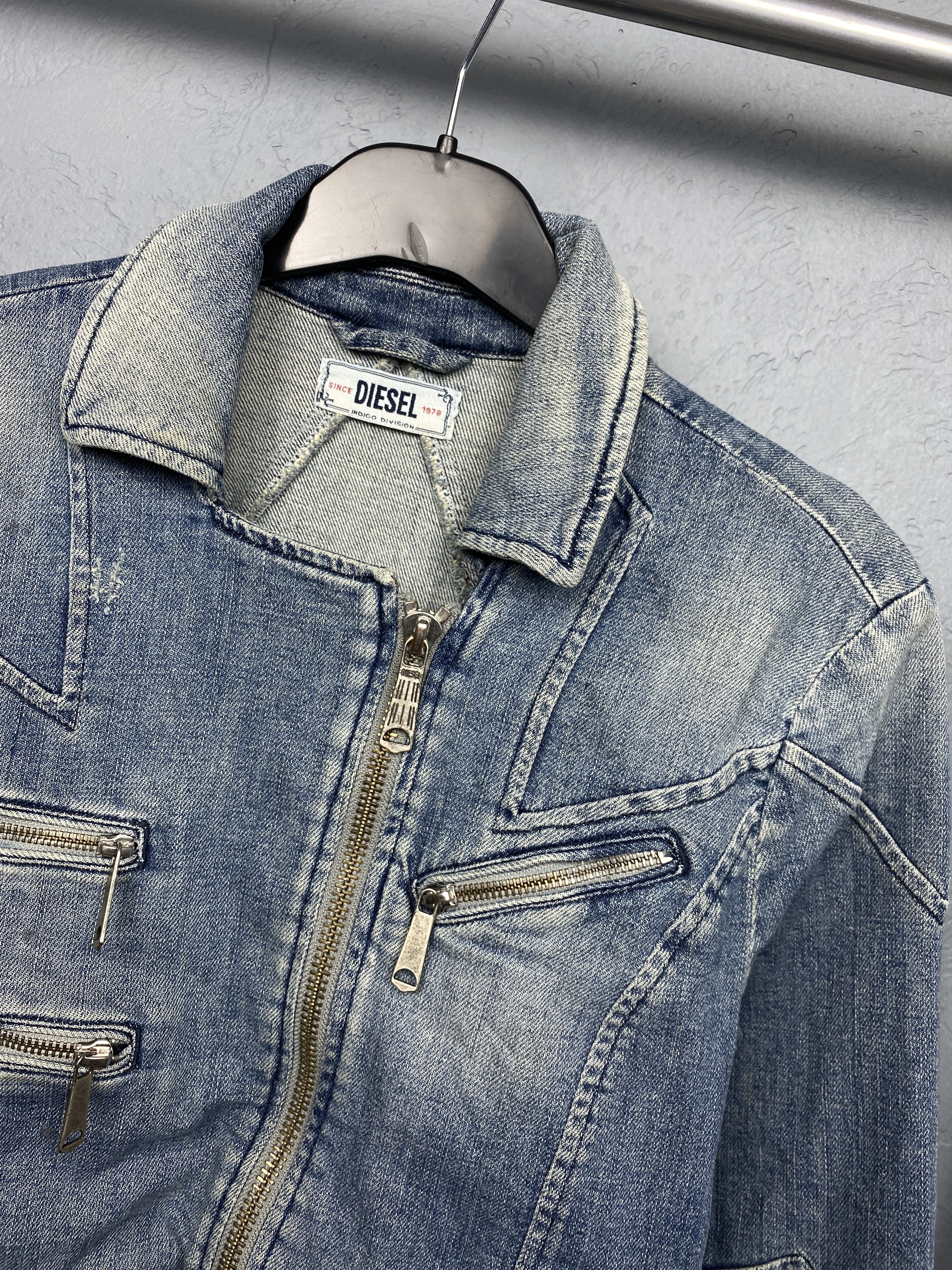 Diesel Diesel Distressed Denim Vintage Jacket Y2K Jeans Size S / US 4 / IT 40 - 2 Thumbnail