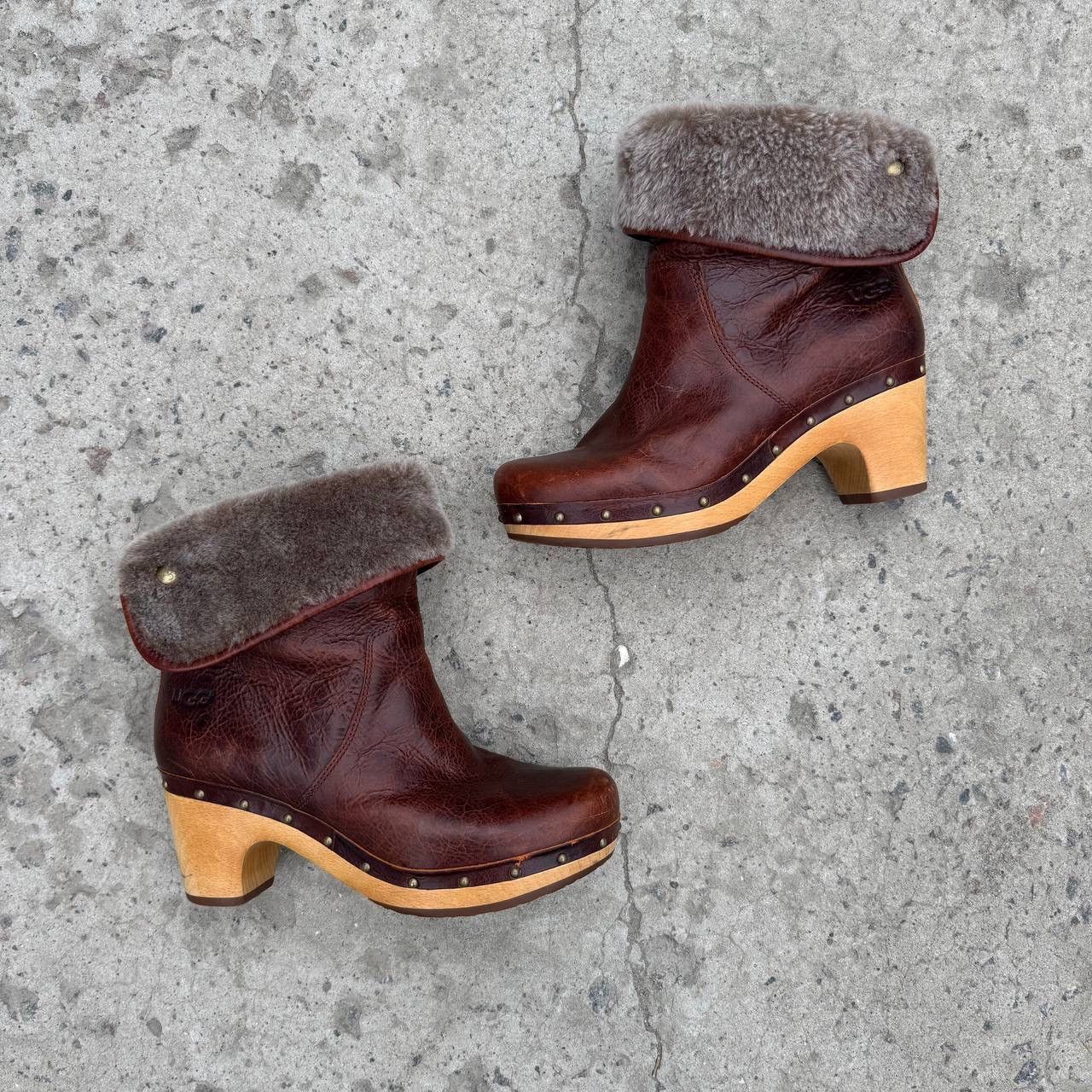Ugg Vintage Women's boots with wooden soles Ugg Size 38 Size US 8 / IT 38 - 7 Thumbnail