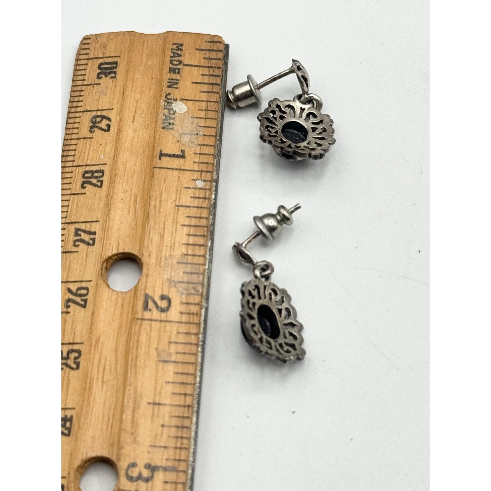 Vintage Vintage Sterling Silver filigree dangle drop earrings Size ONE SIZE - 5 Thumbnail