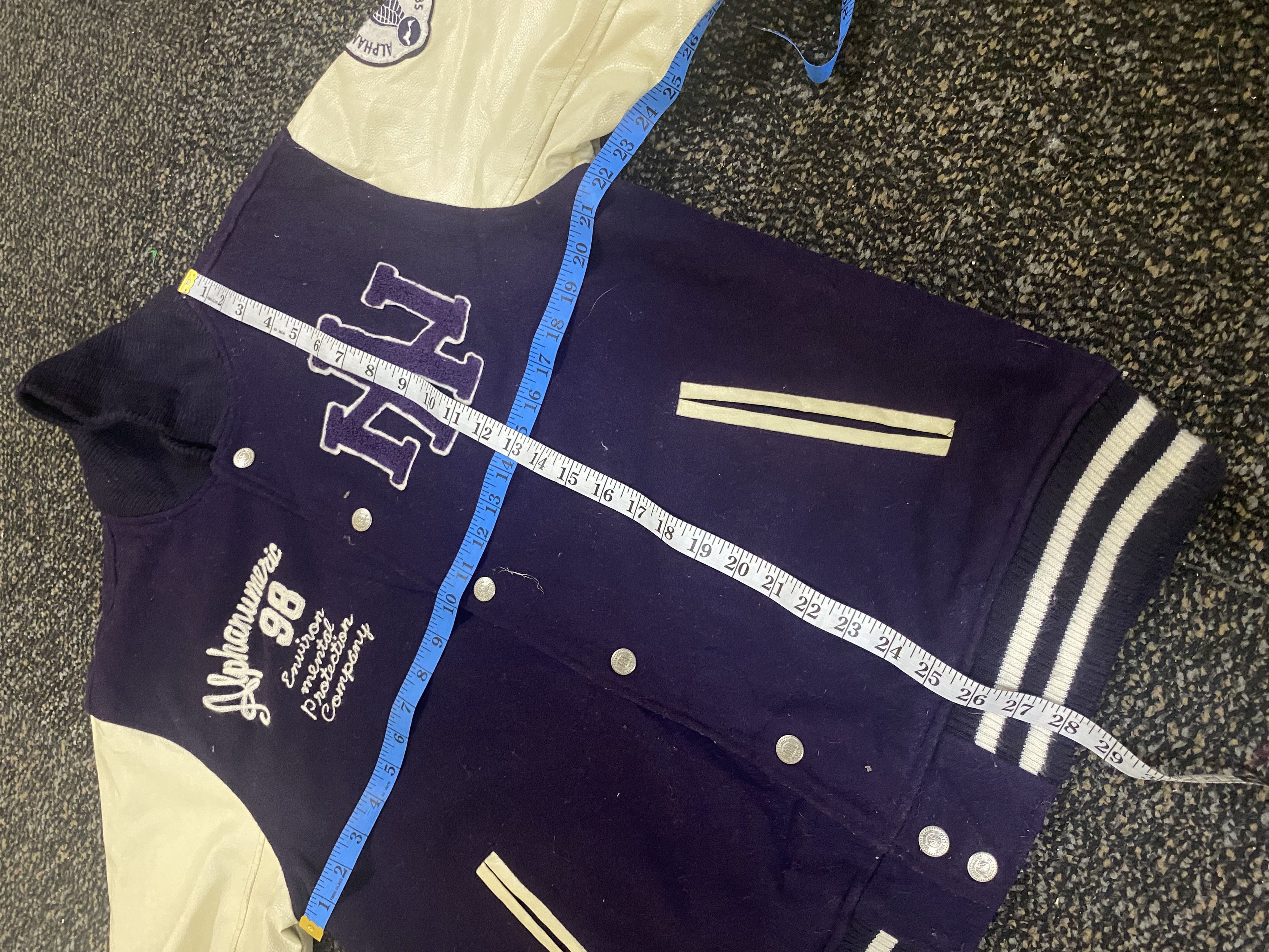 Alpha Industries × Los Angeles Apparel ALPHA NUMERIC LOS ANGELES VARSITY JACKET Size US L / EU 52-54 / 3 - 10 Thumbnail