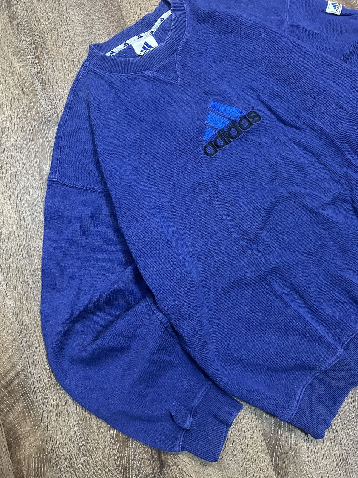 Adidas × Vintage Vintage Adidas Sweatshirt Big Logo Y2K Size US L / EU 52-54 / 3 - 2 Thumbnail